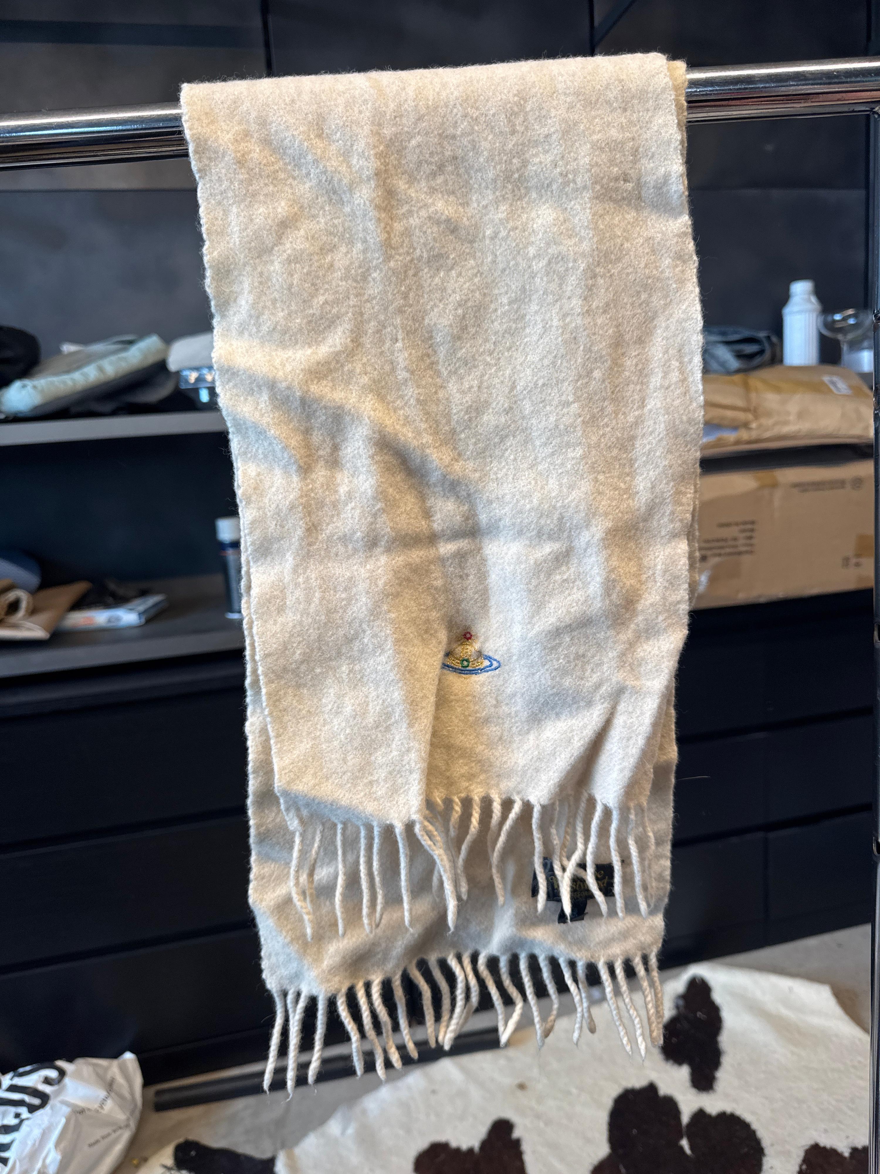 Vivienne Westwood Wool Scarf Cream
