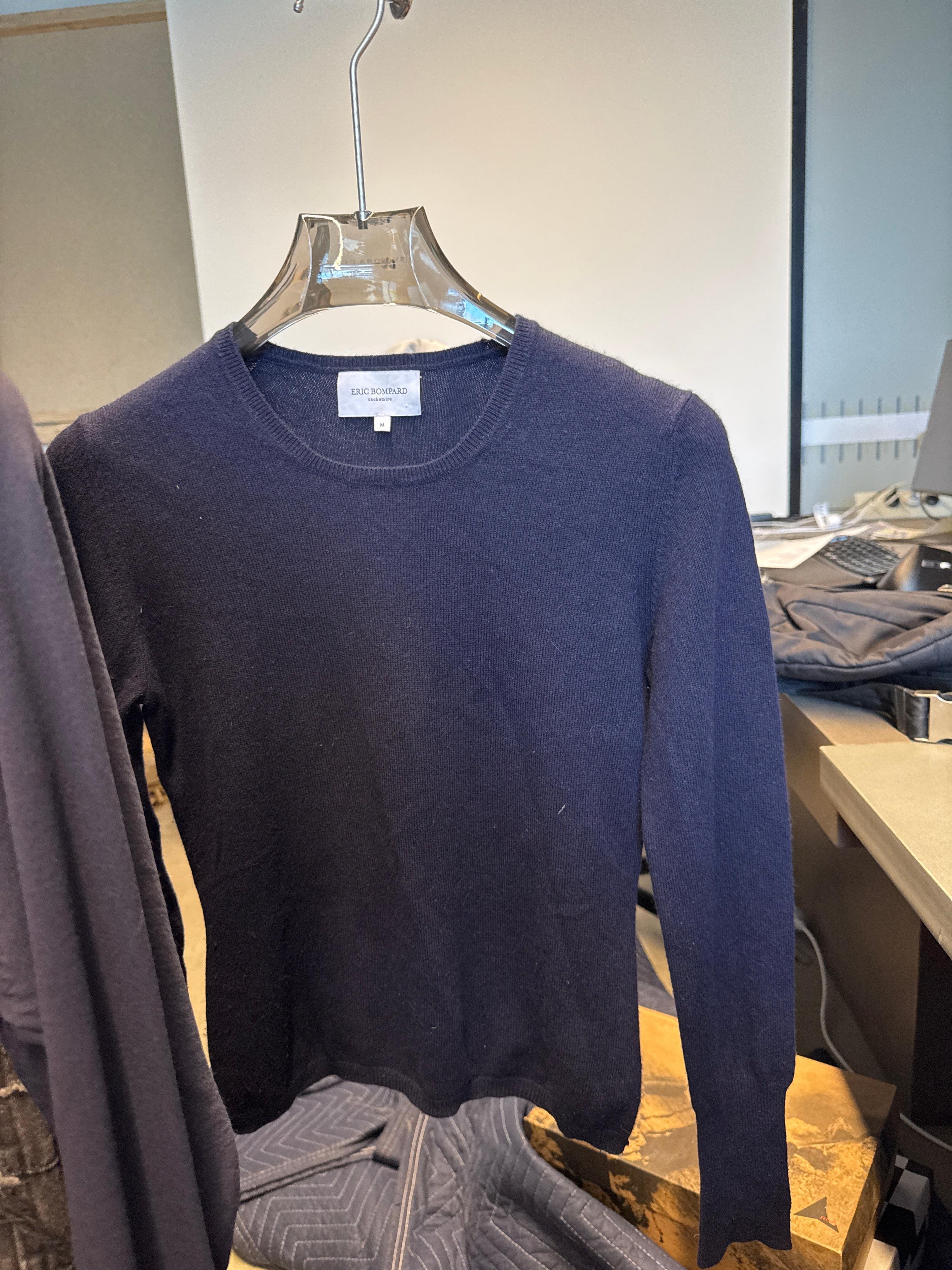 Eric Bompard Cashmere Silk Blend Knit Navy (Size M)