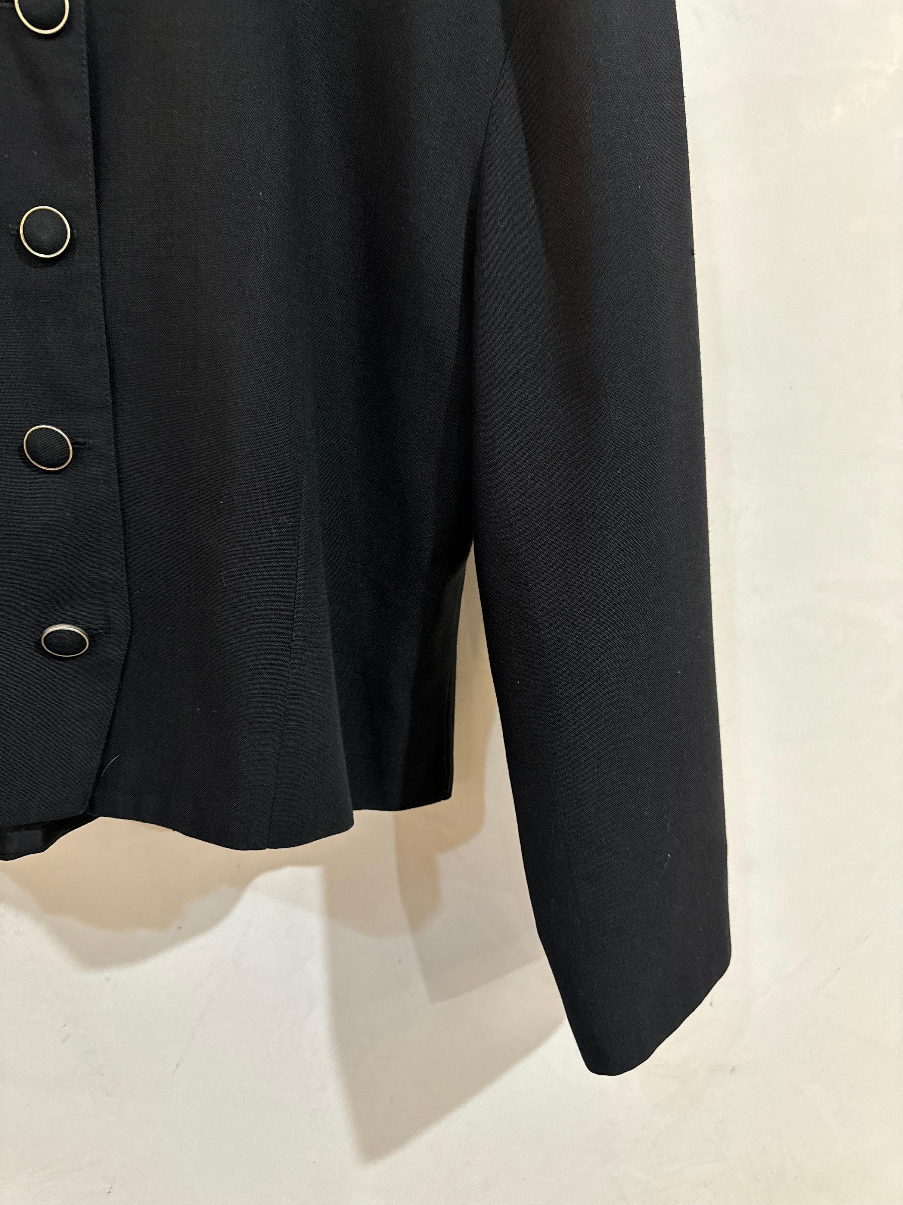 Black Crop Boxy Jacket S/M thumbnail 4