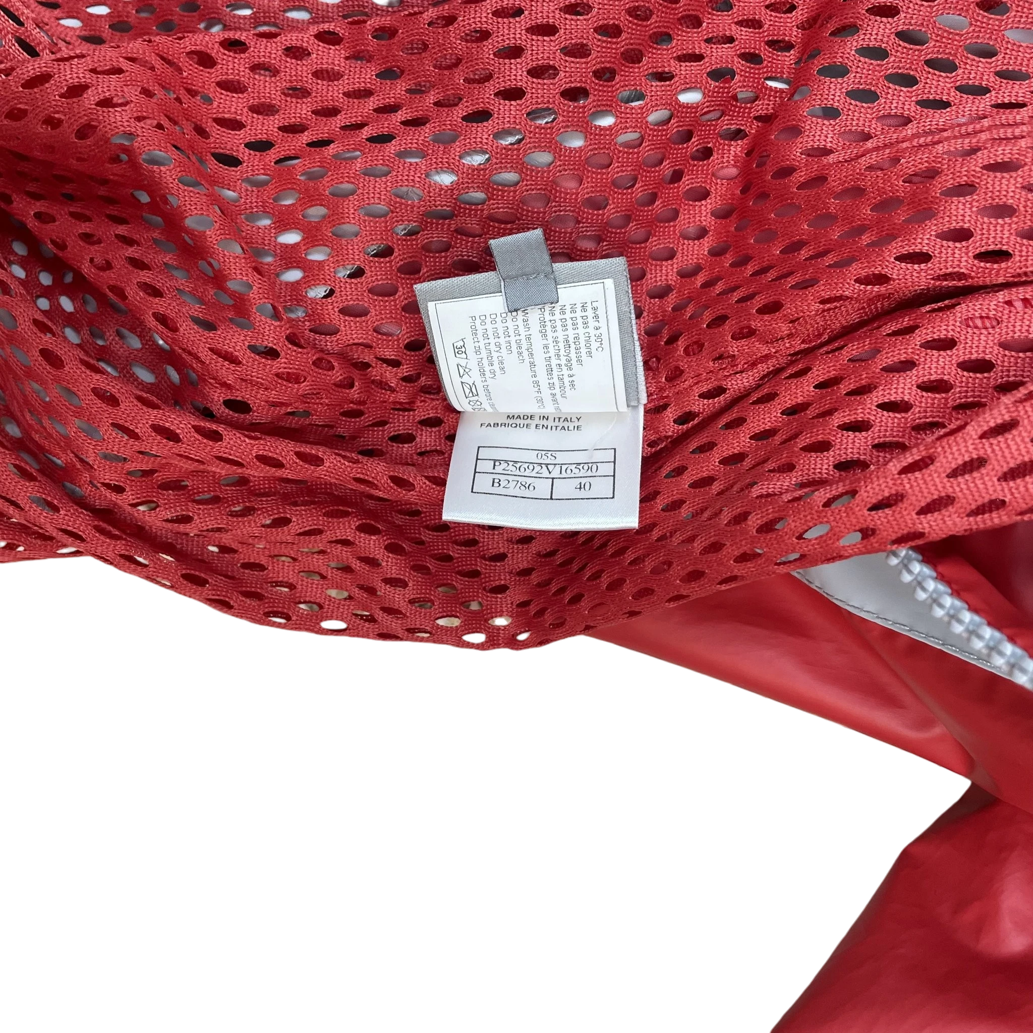 Chanel Sport 90s Poly Rain Coat Red (Size 40) thumbnail 7