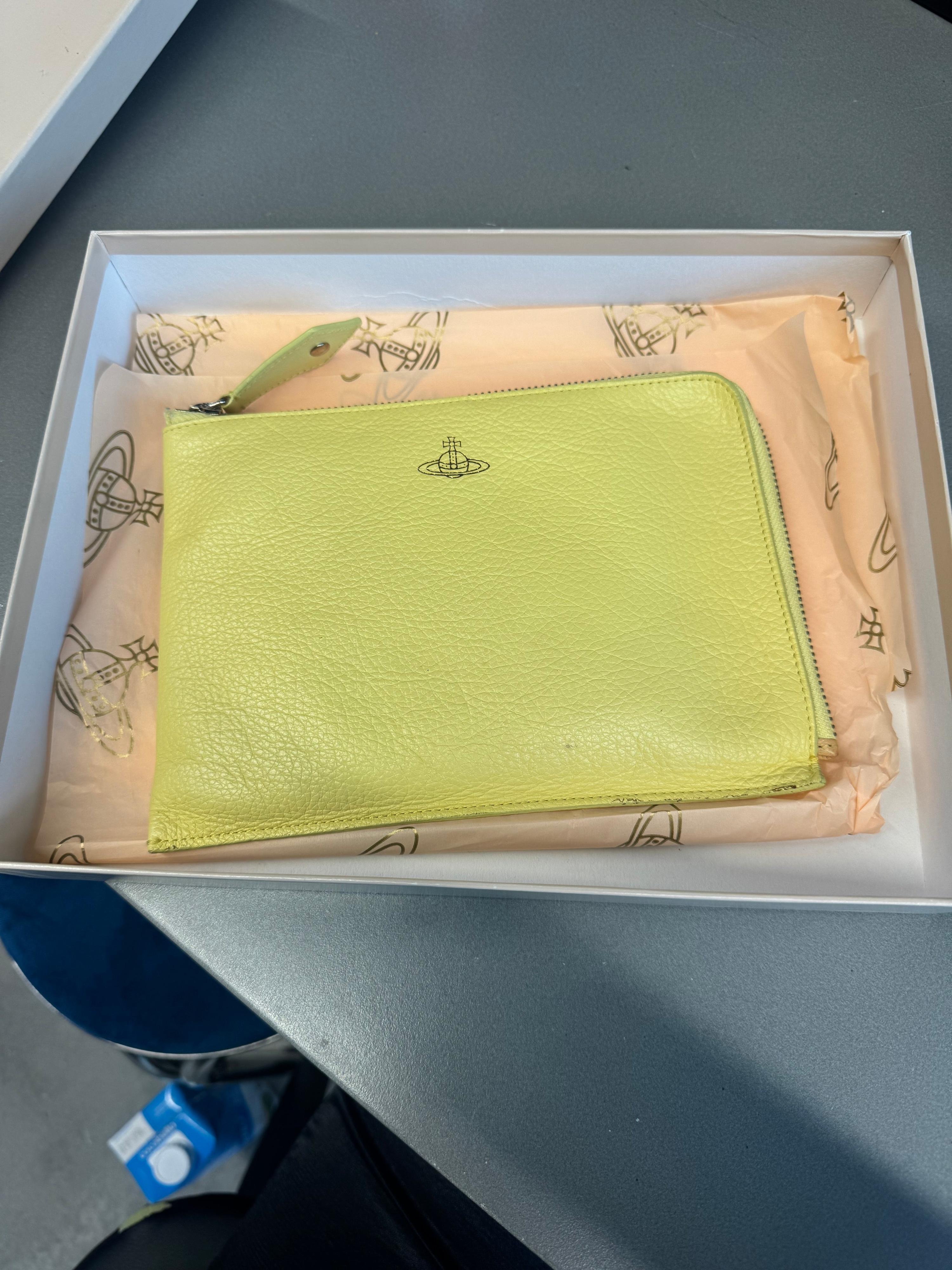 Vivienne Westwood Yellow Clutch & Box