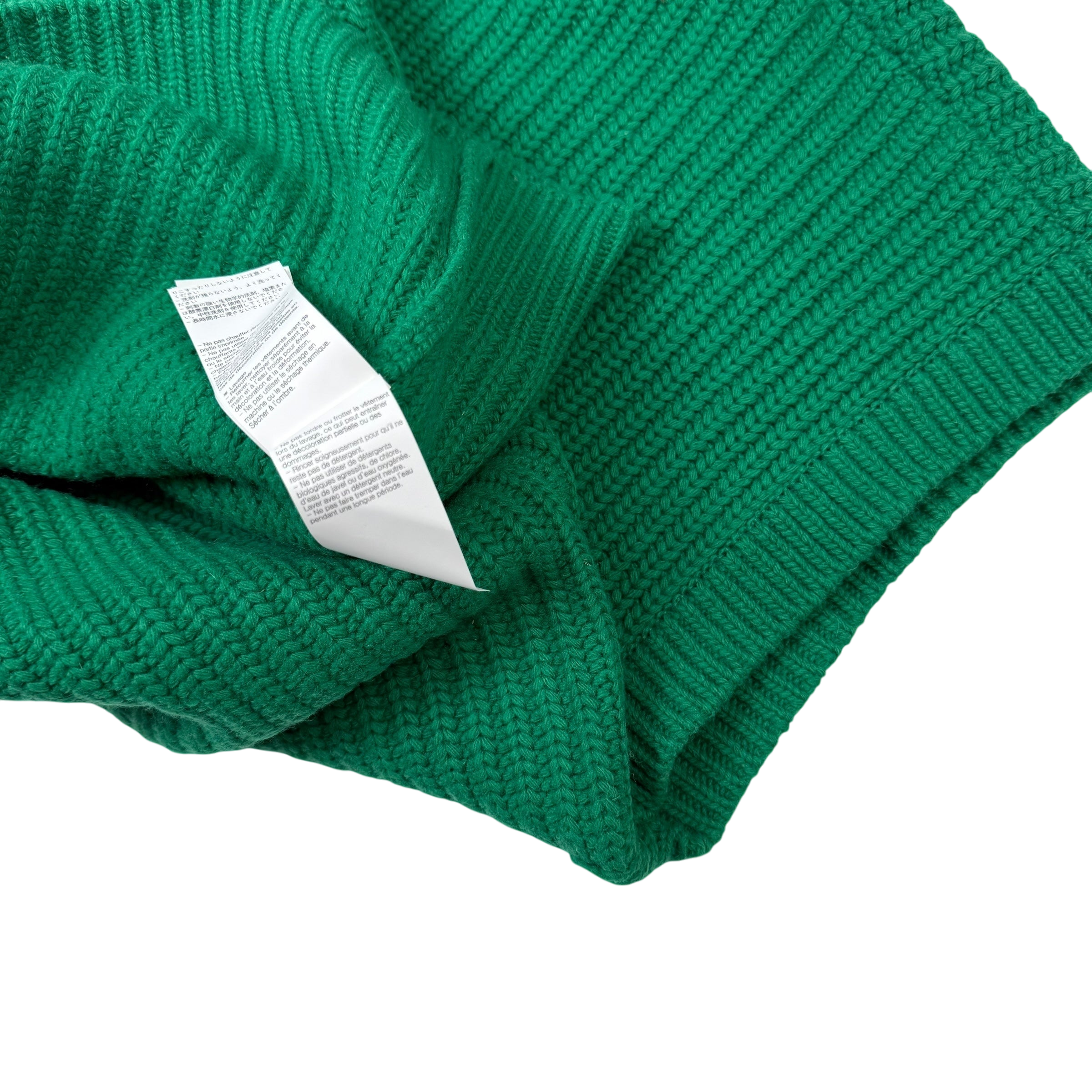 We11done Ribbed Wool Multi-Logo Square Knit Vest Green (Size L) thumbnail 8