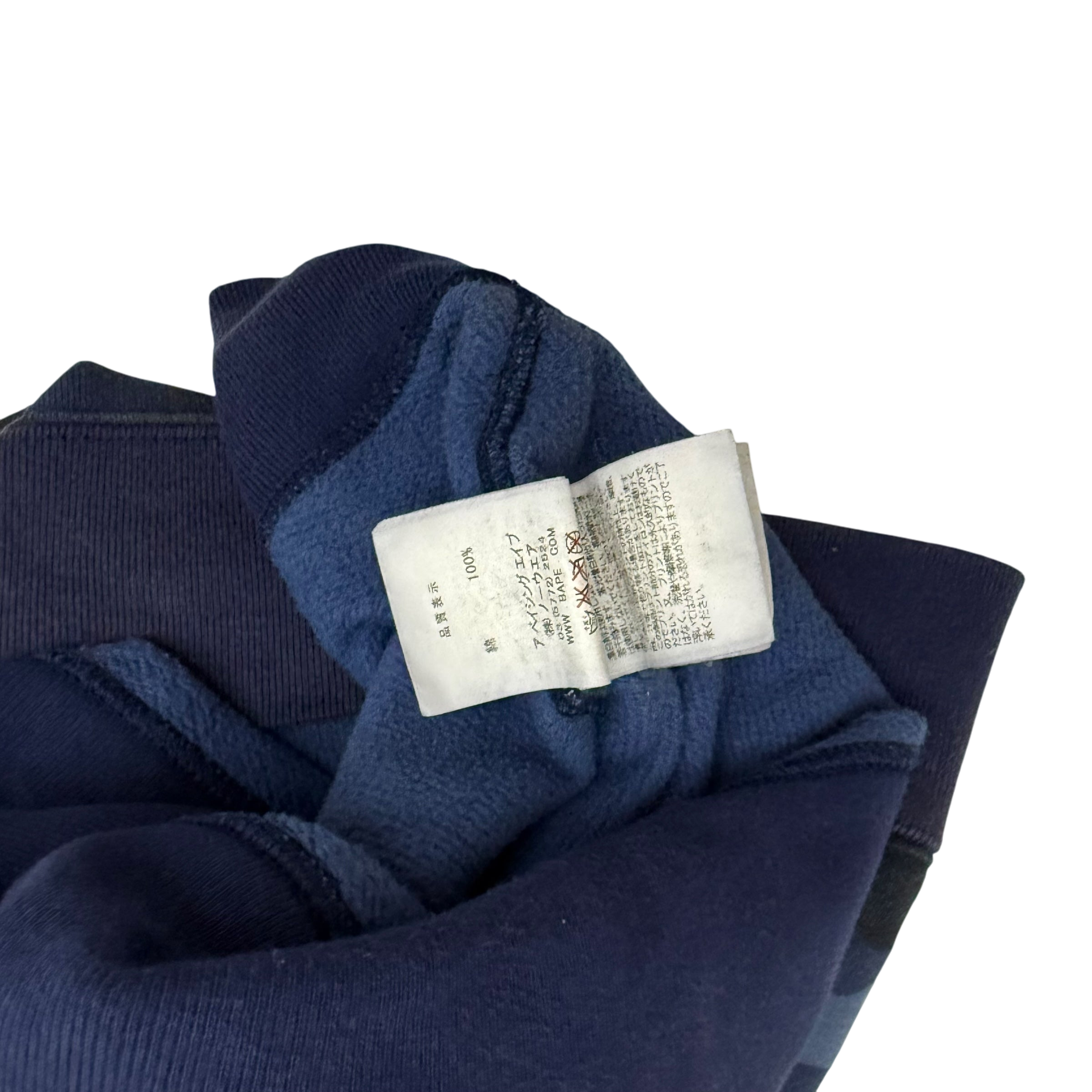 BAPE (A Bathing Ape) 1st Camo Hoodie Blue (Fits XL) thumbnail 7