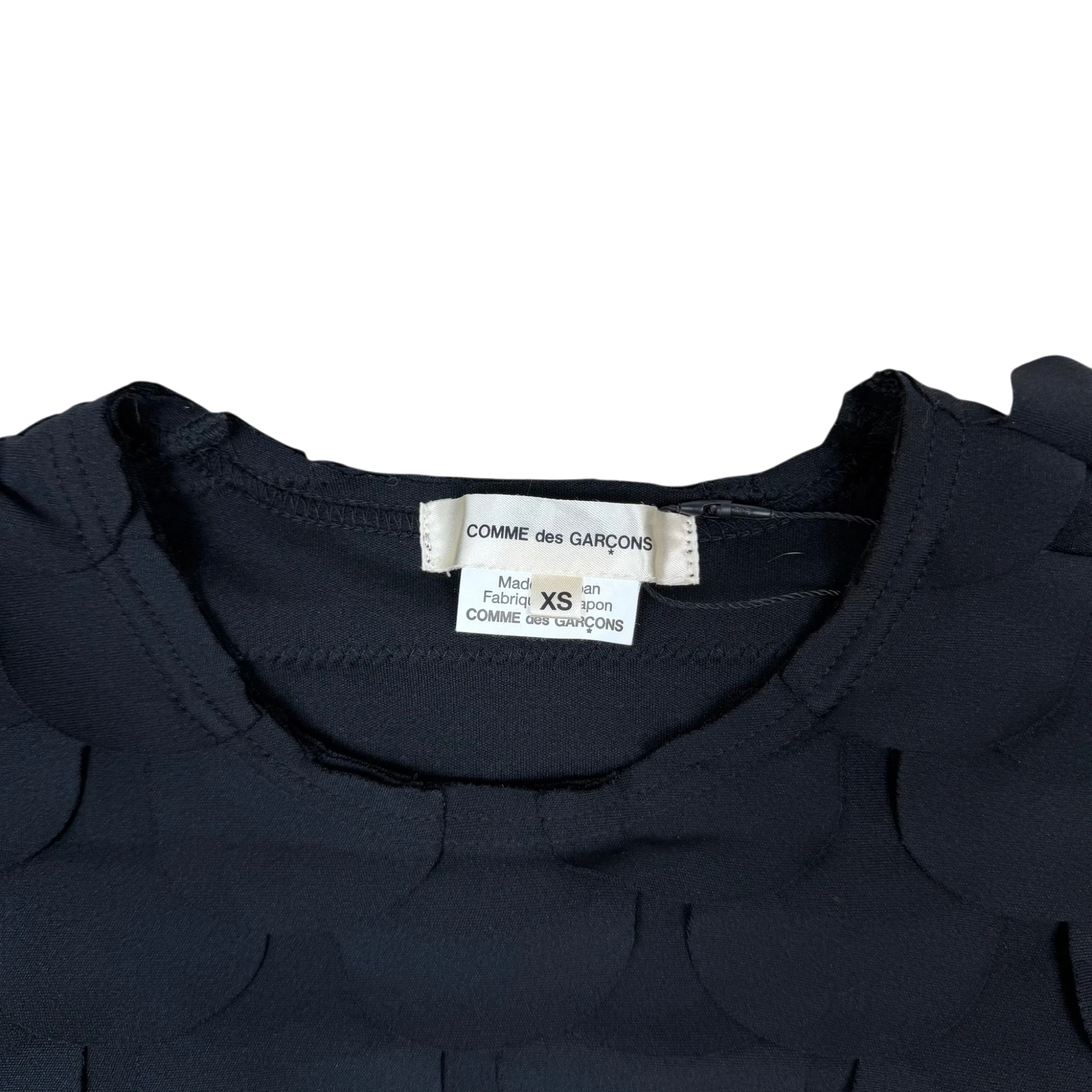 Comme des Garçons Scalloped Fish Scale Long Sleeve Black (Size XS) thumbnail 2