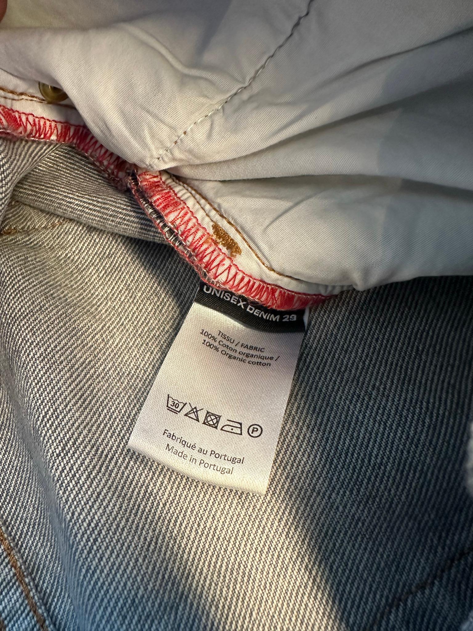 Y/Project Acid Wash Scalloped Hem Jeans White/Grey (Size 29) thumbnail 3