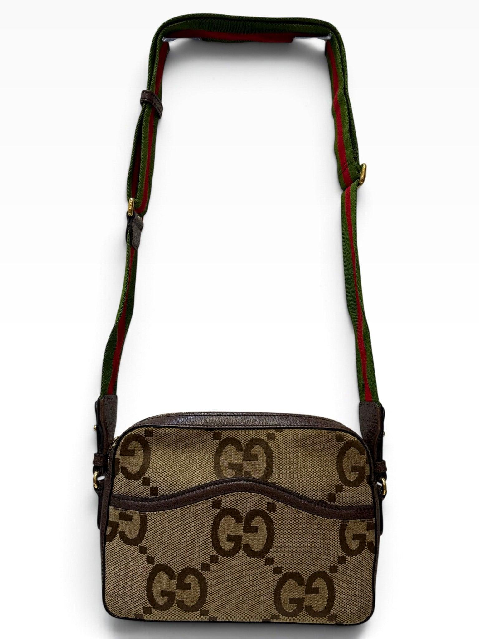 Gucci Monogram Brown Leather Bag thumbnail 3
