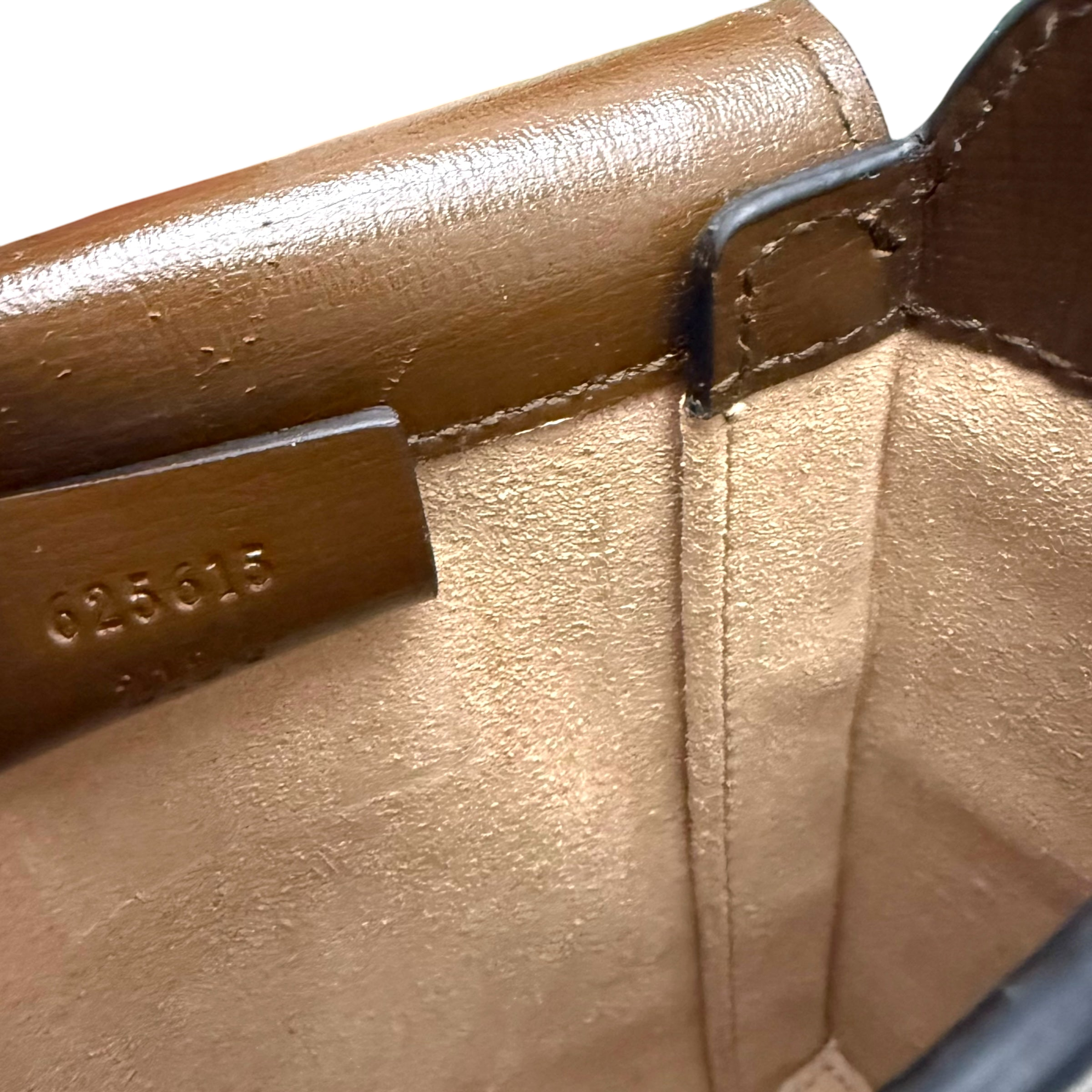 Gucci Horsebit 1955 Mini Leather Shoulder Bag Beige/Brown thumbnail 8