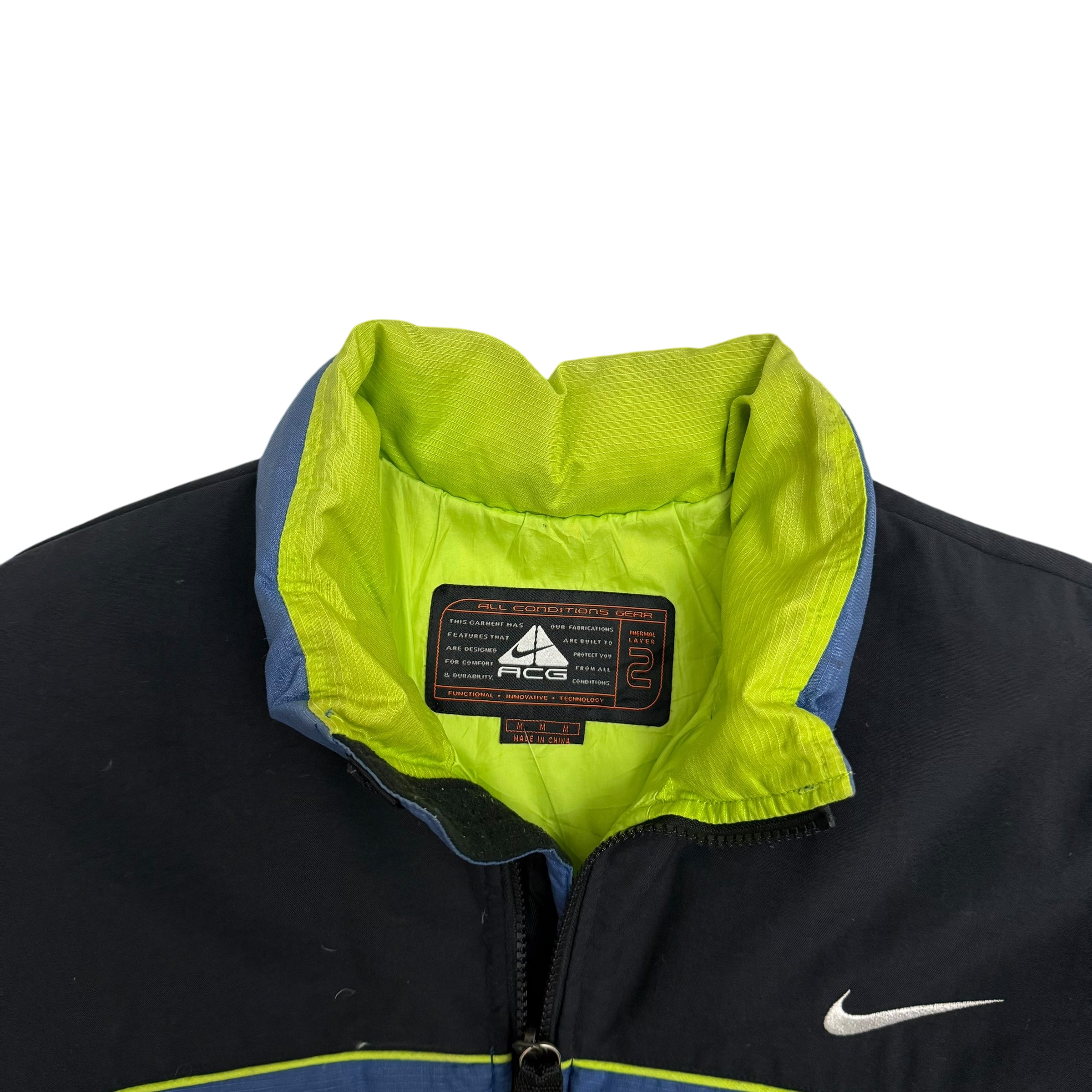 Nike ACG 00s Puffer Jacket Blue/Black (Fits M-L) thumbnail 2