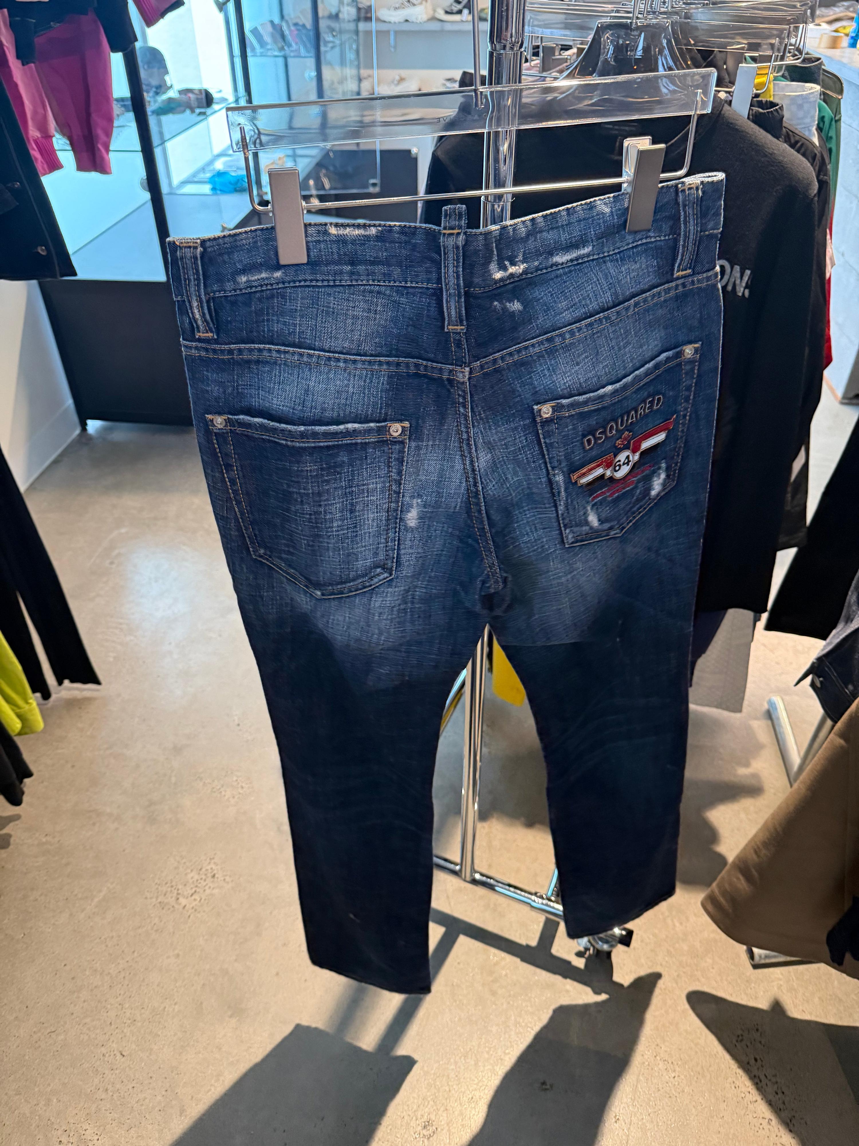 Dsquared2 Patchwork Washed Jeans (Size 46/S)