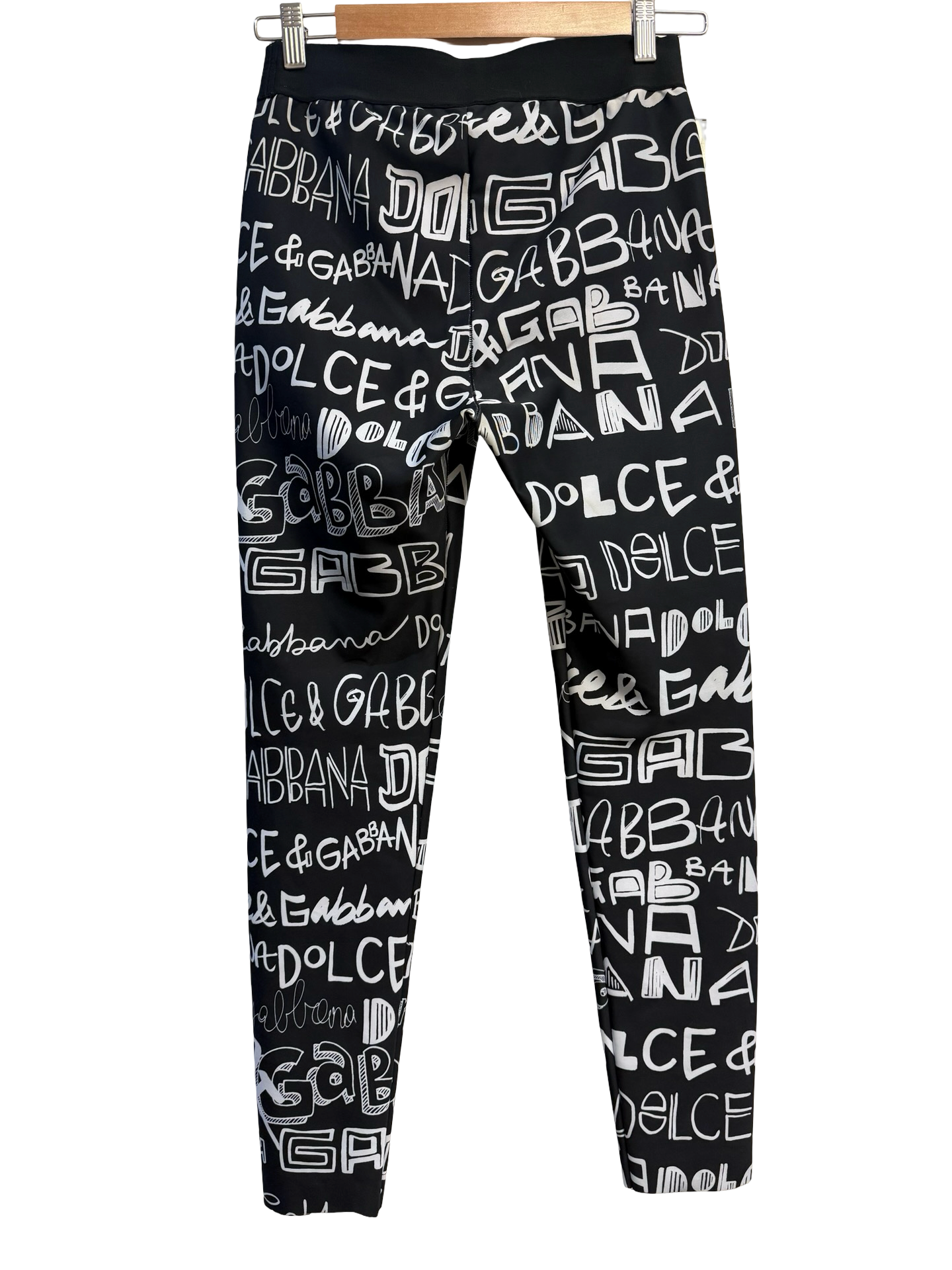 Dolce & Gabbana Black/White Legging 42 thumbnail 2