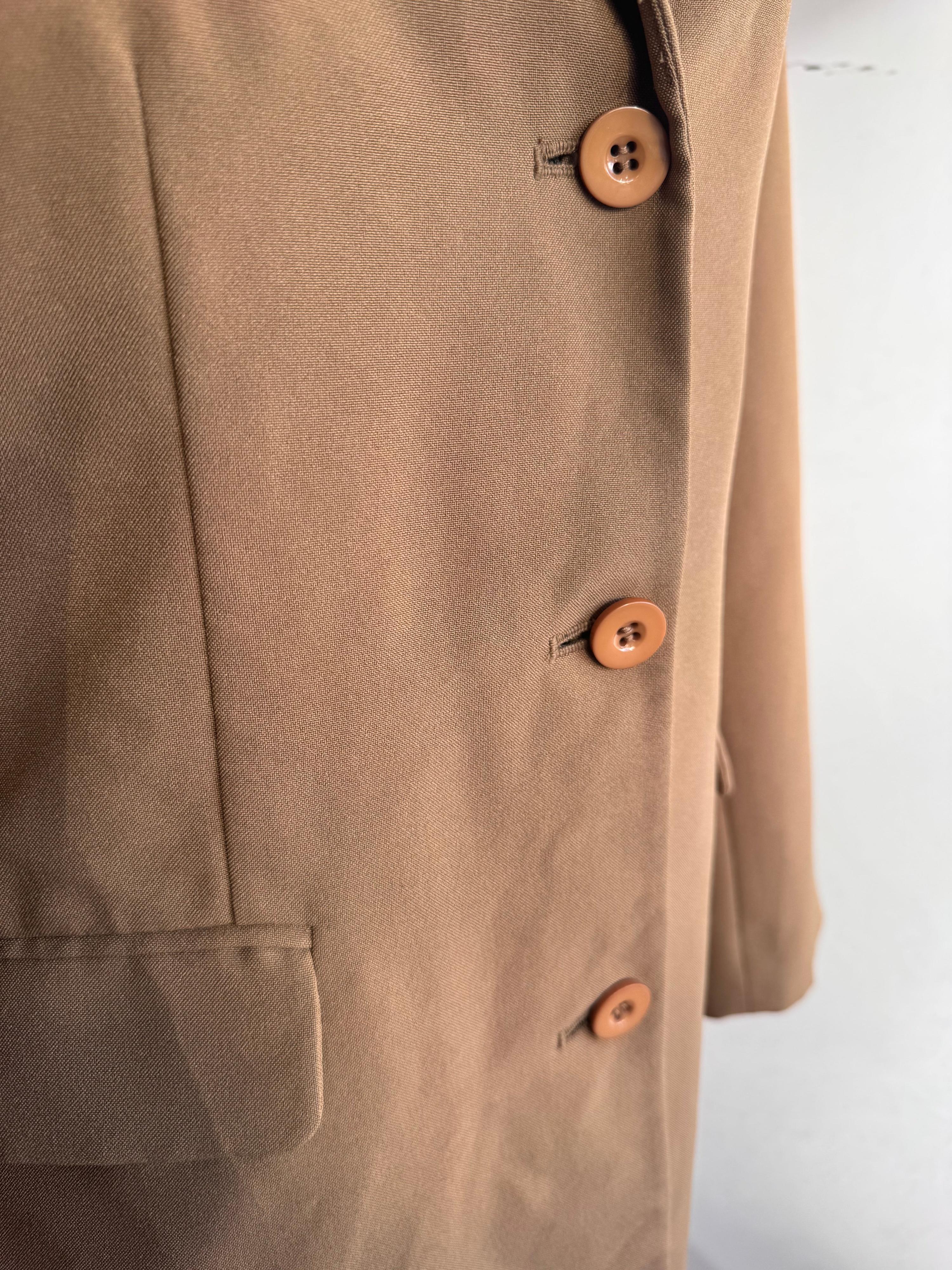 Vintage Chain Reaction beige Long Blazer - size 12 thumbnail 6