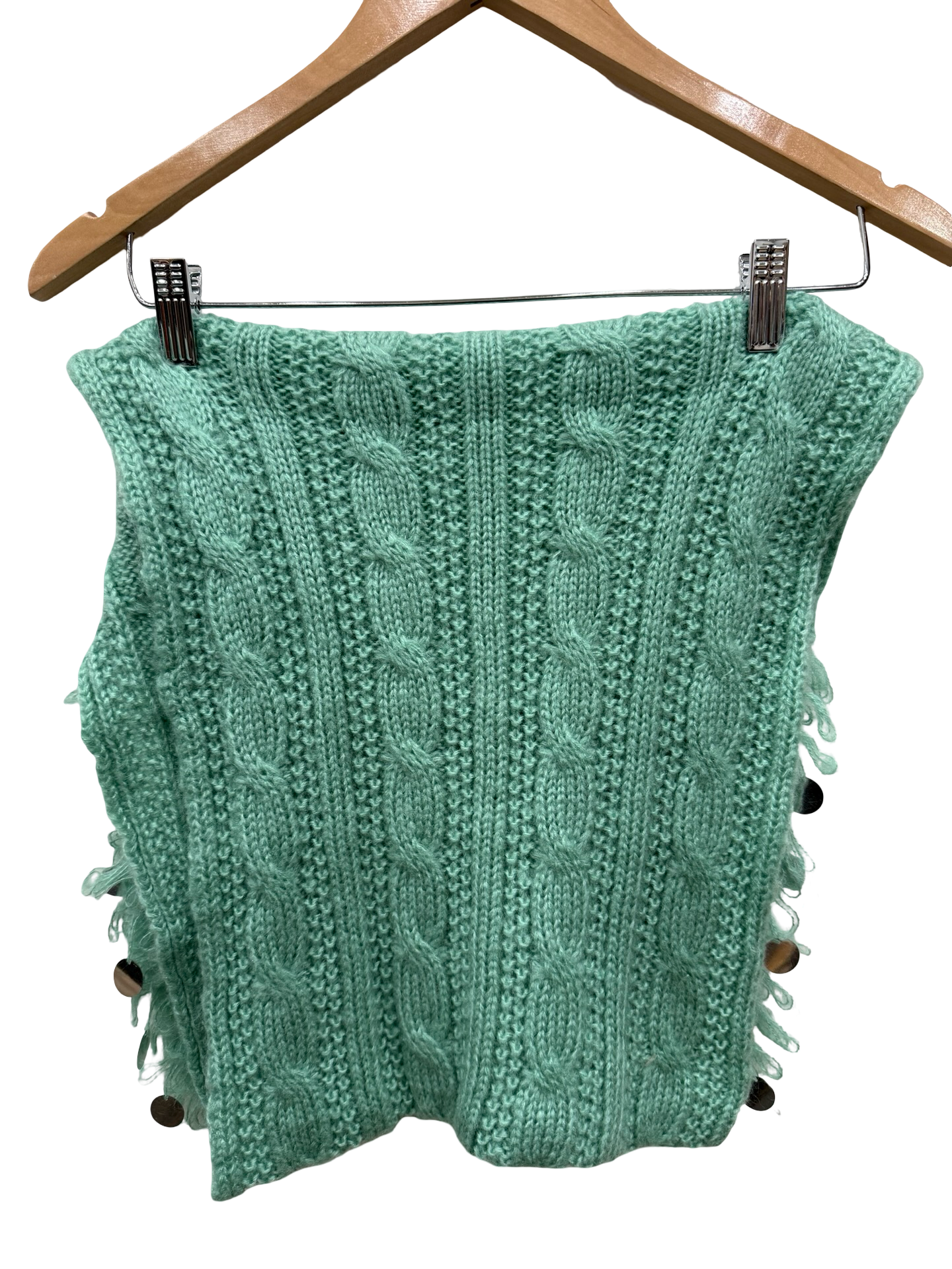 I Am I Green Wool Scarf thumbnail 2