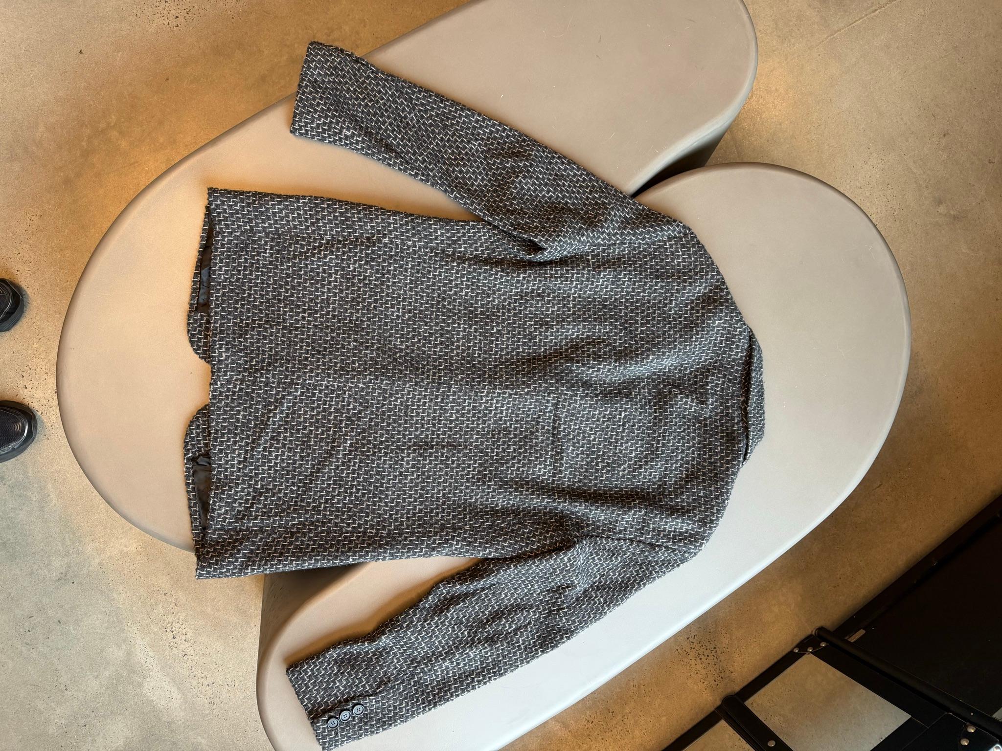 Dolce & Gabbana Tweed Blazer Grey (Size 54) thumbnail 3