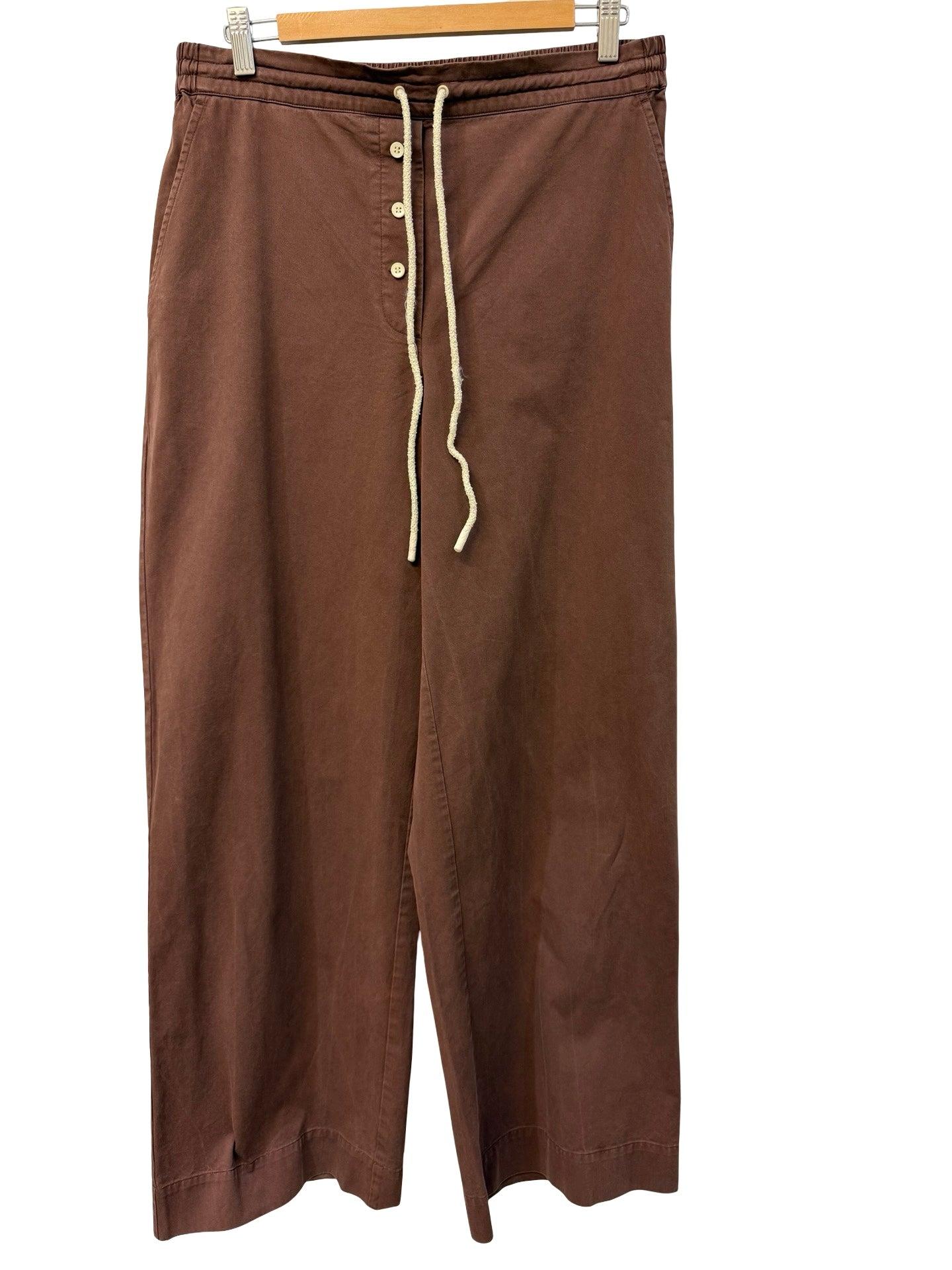 Oroton Chocolate Brown Pants 12