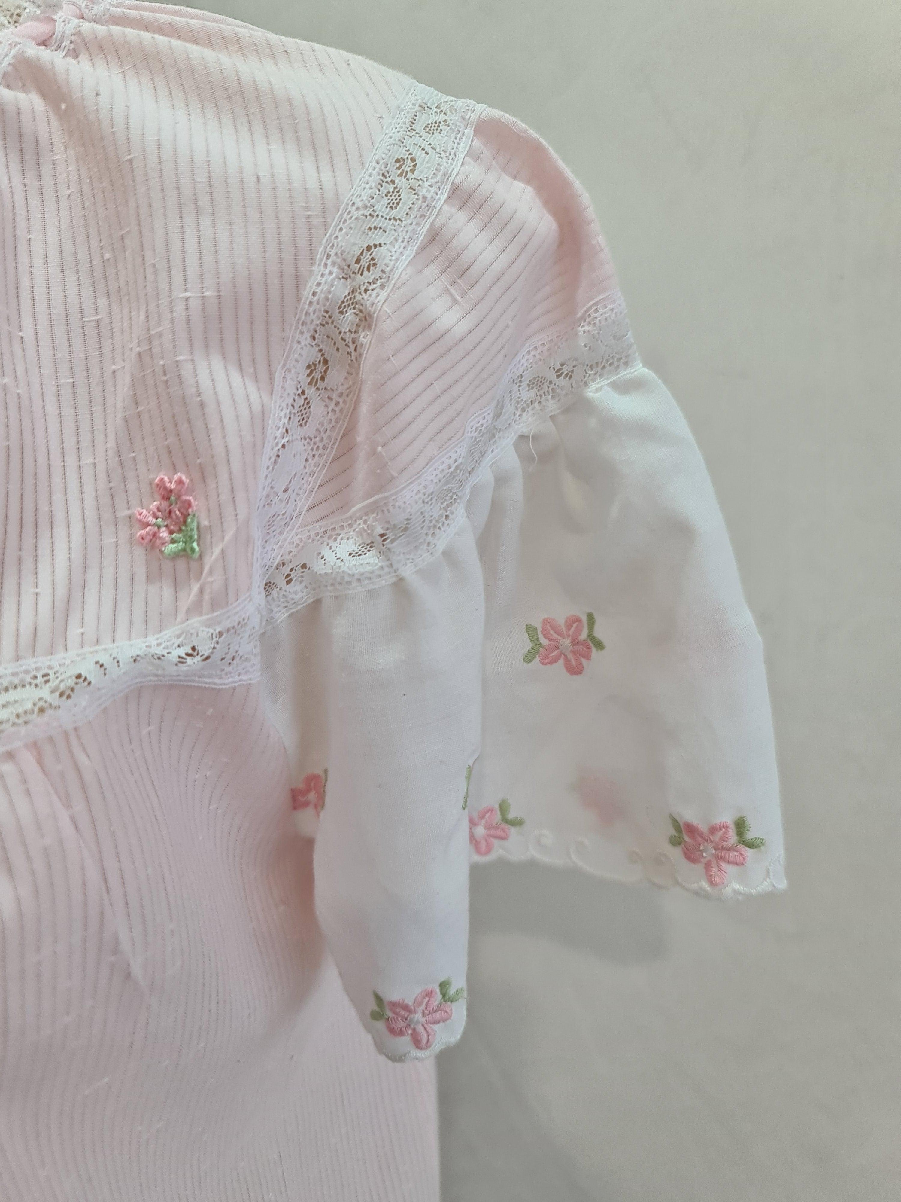 Vintage Elle Pink Night Dress - size L thumbnail 7