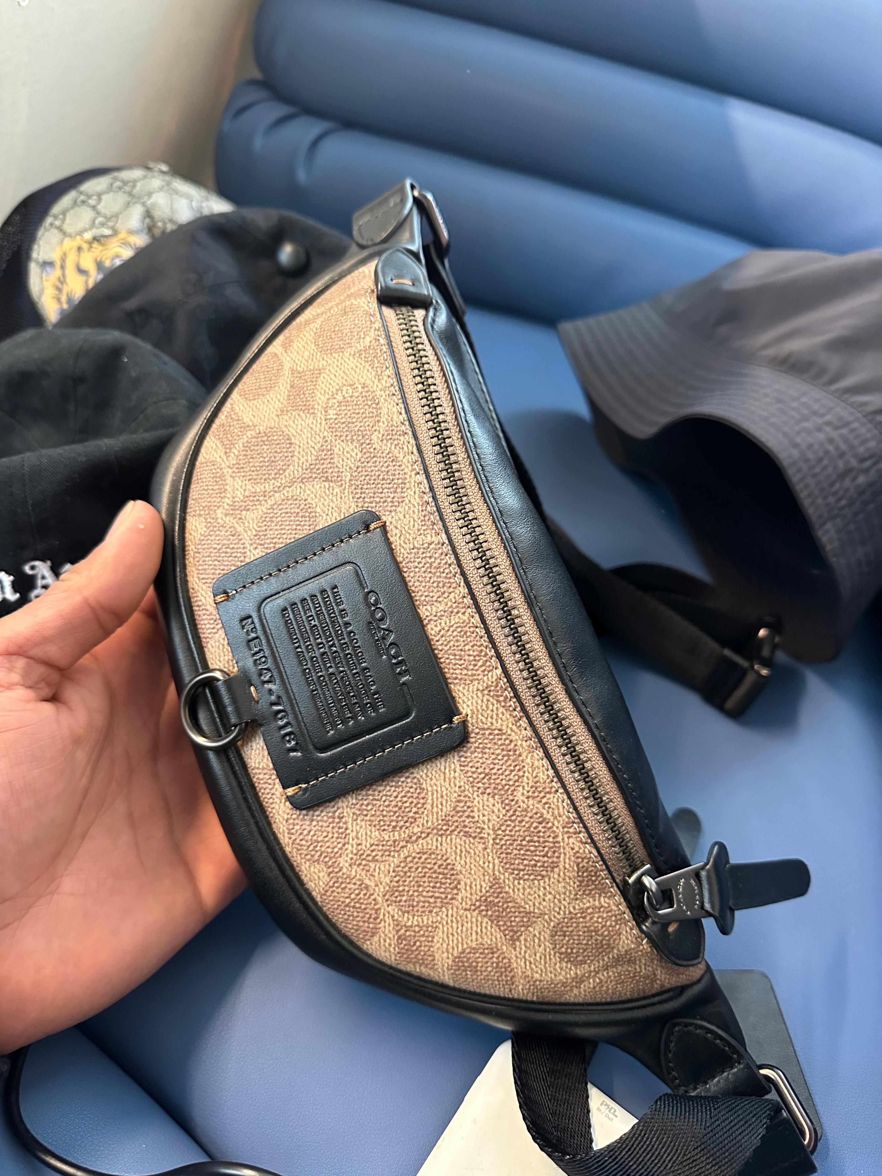 Coach 1941 Rivington Leather Belt Bag Beige/Black