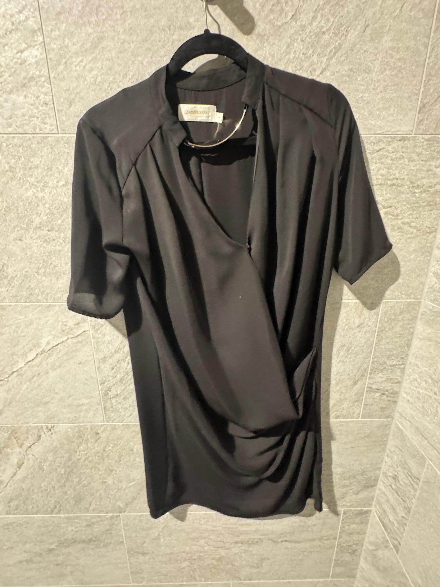 Zimmermann Black Drape Dress 1