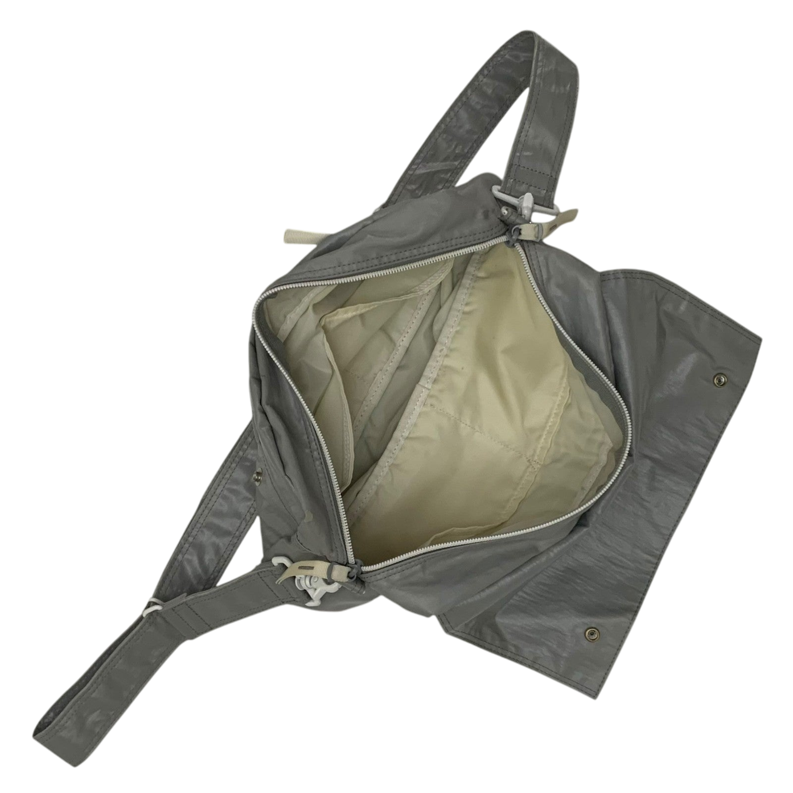 Porter Vintage Nylon Messenger Bag Metallic Silver thumbnail 6