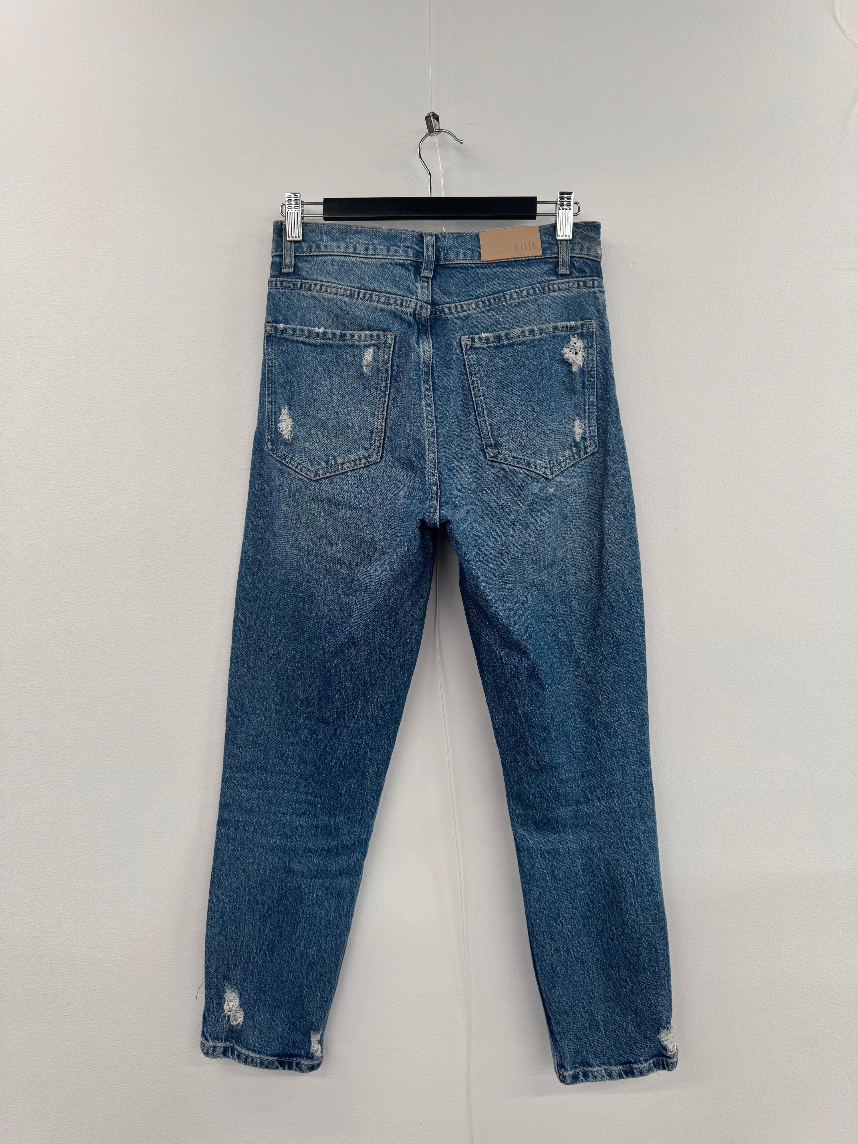 Rails Blue Distressed Jeans - Size 8 thumbnail 2