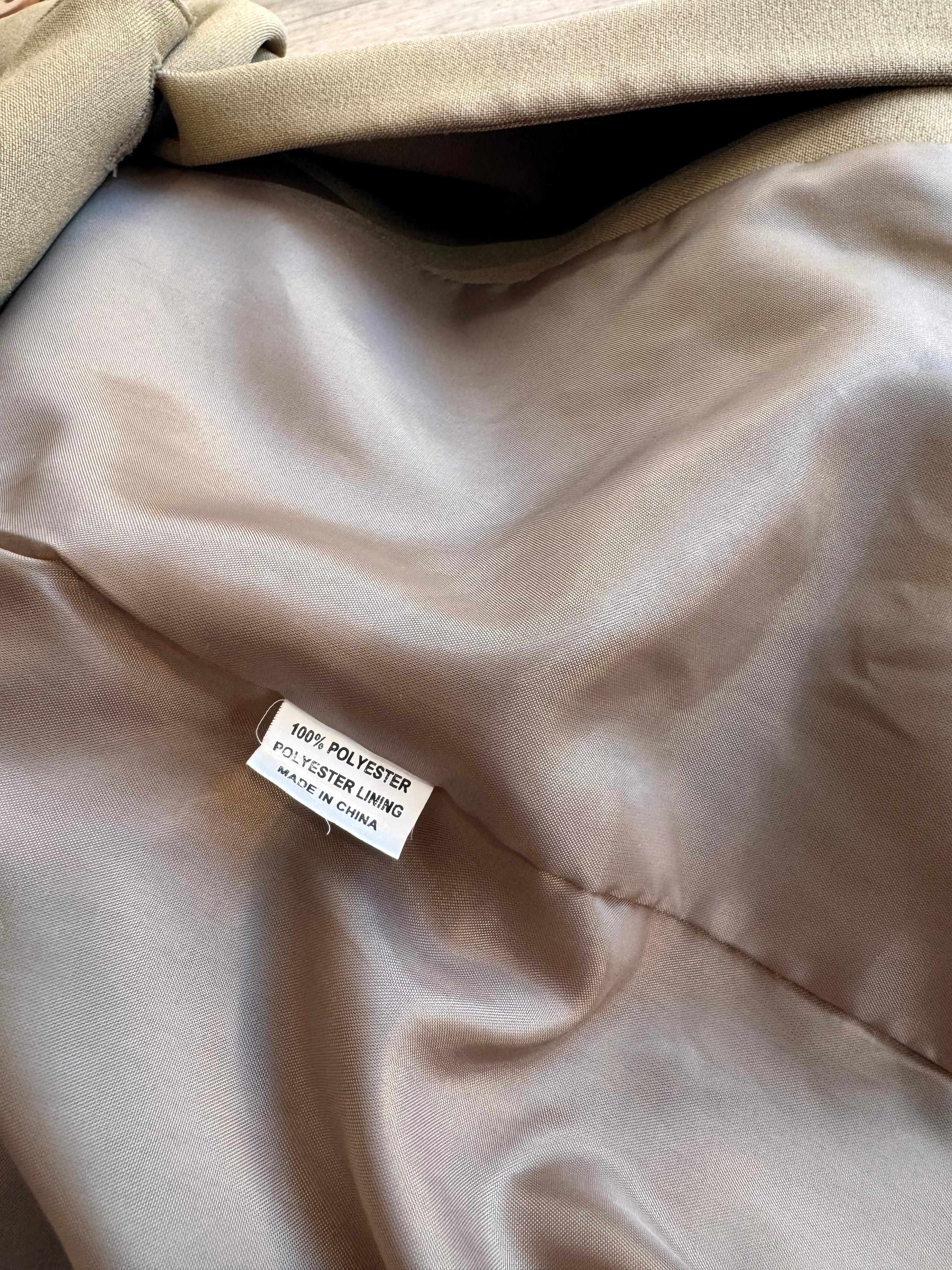 Vintage Chain Reaction beige Long Blazer - size 12 thumbnail 9