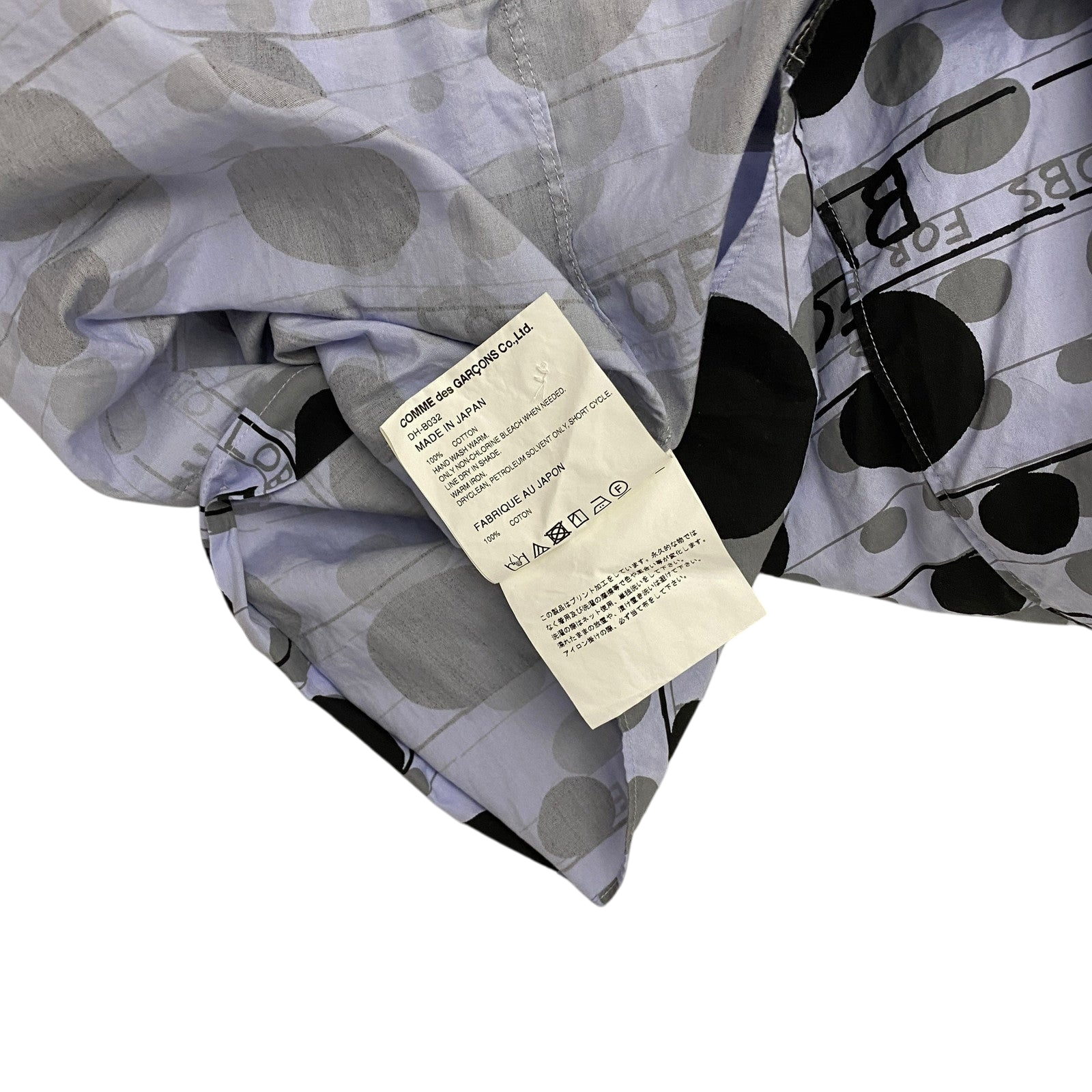 Comme des Garçons (CDG) Homme Deux ‘Blobs For Peace’ Print Shirt (Fits M) thumbnail 5