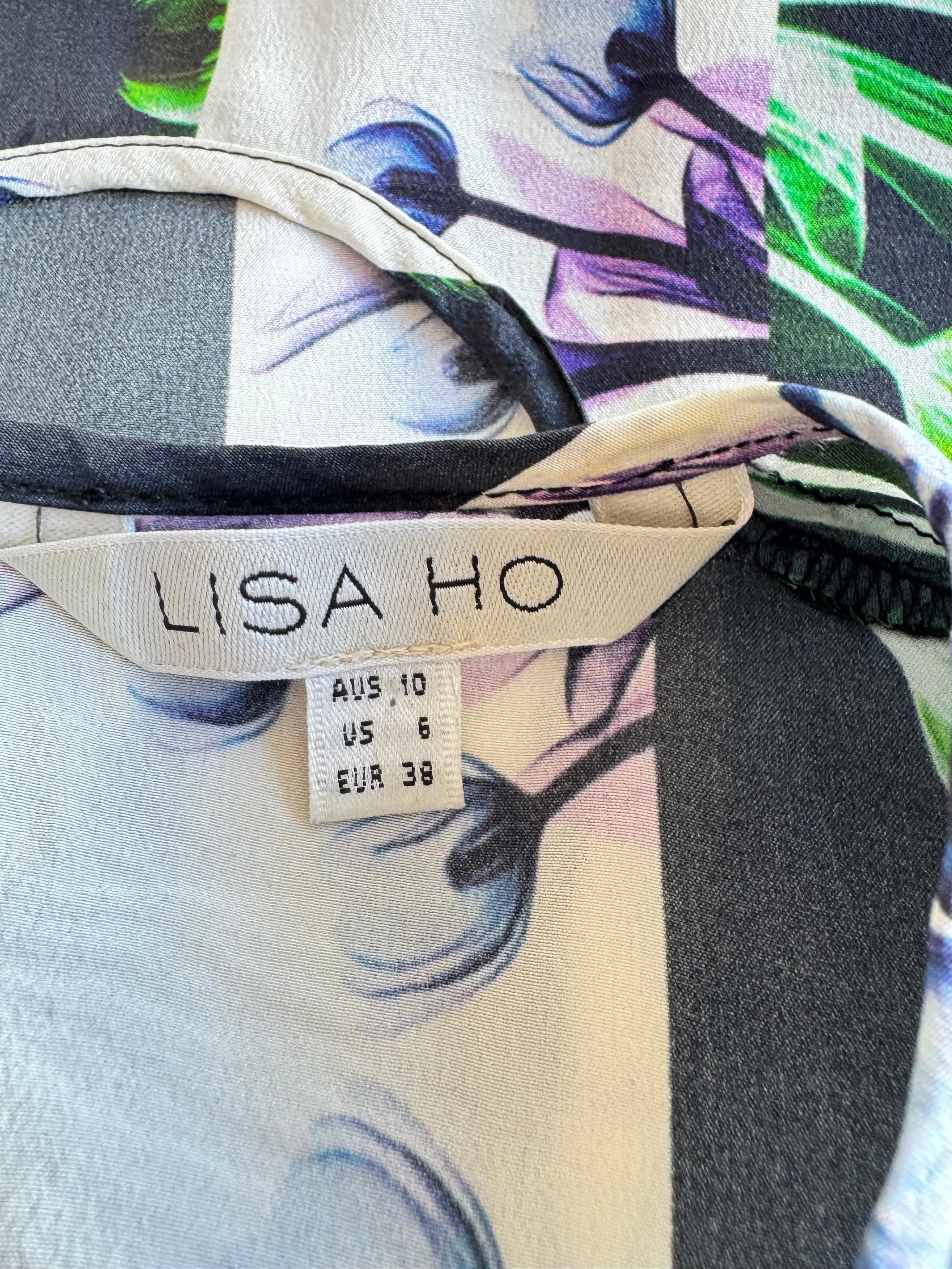 Lisa Ho Silk Print Blouse - size 10 thumbnail 8