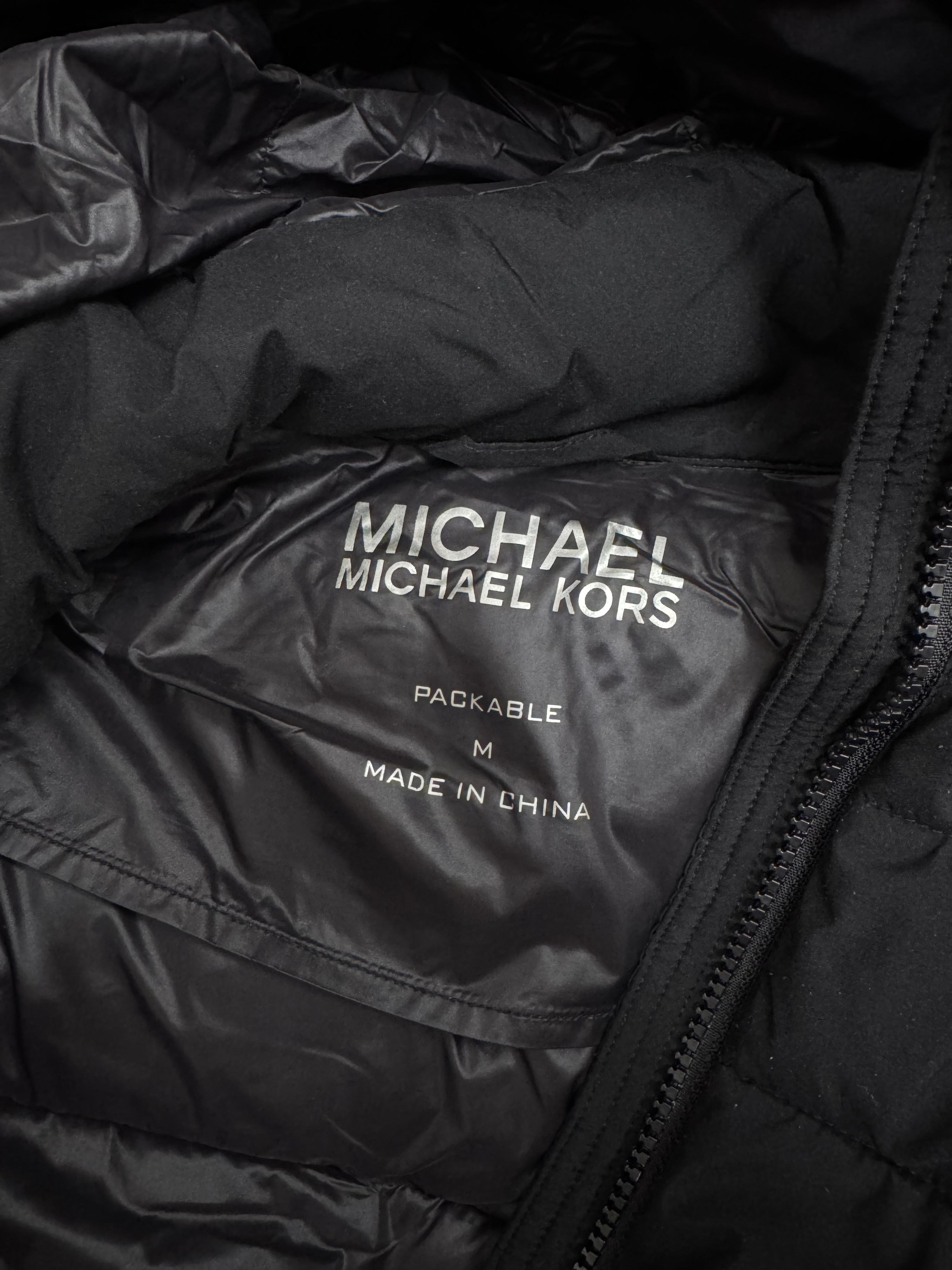 Michael Kors Black Packable Puffer Jacket thumbnail 3