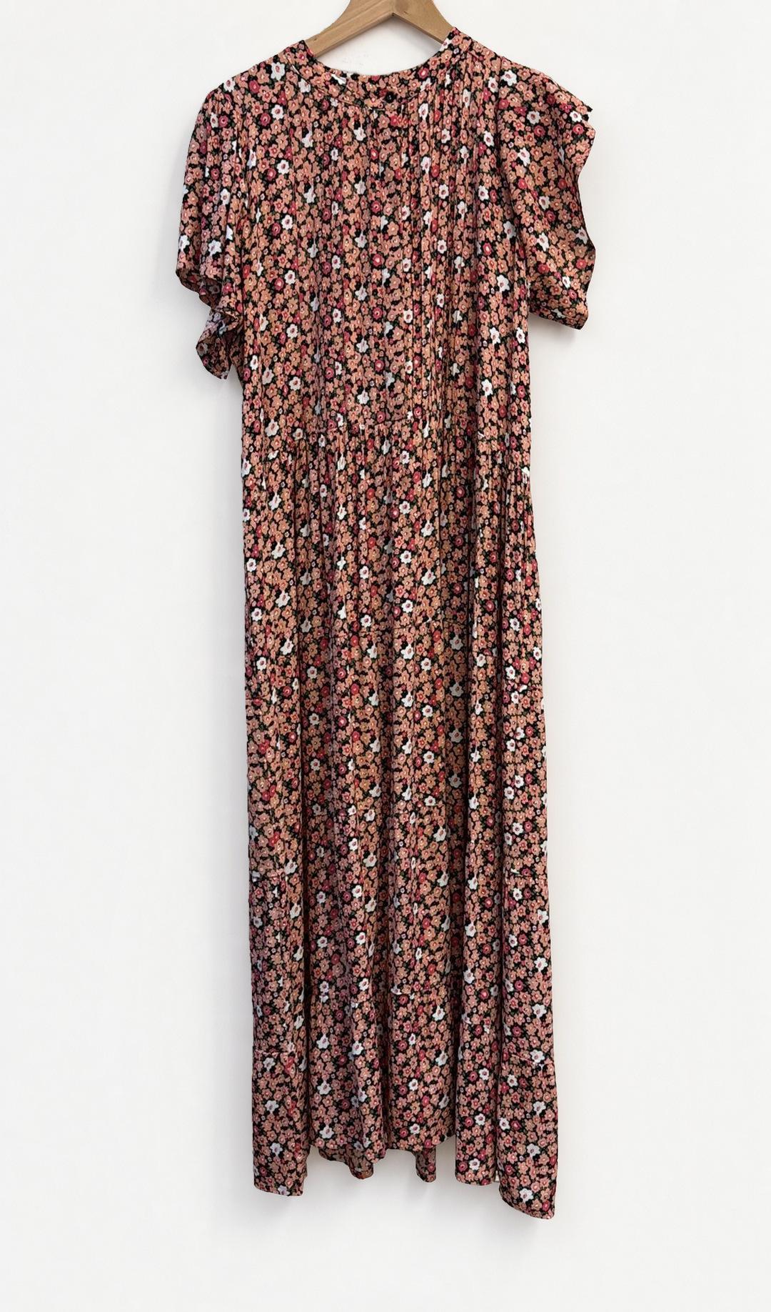 Rue Stiic Pink Floral Maxi Dress L