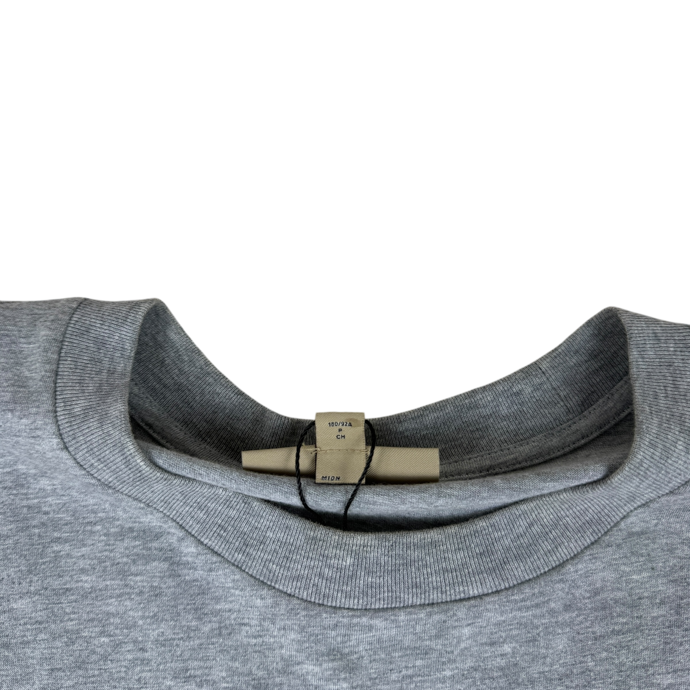 Burberry Embroidered Logo Oversized T-Shirt Grey (Fits S-L) thumbnail 3