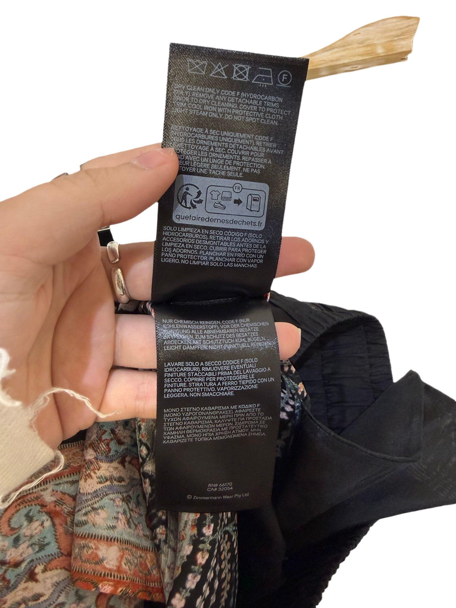 Zimmermann Black Paisley Silk Skirt 3 thumbnail 5