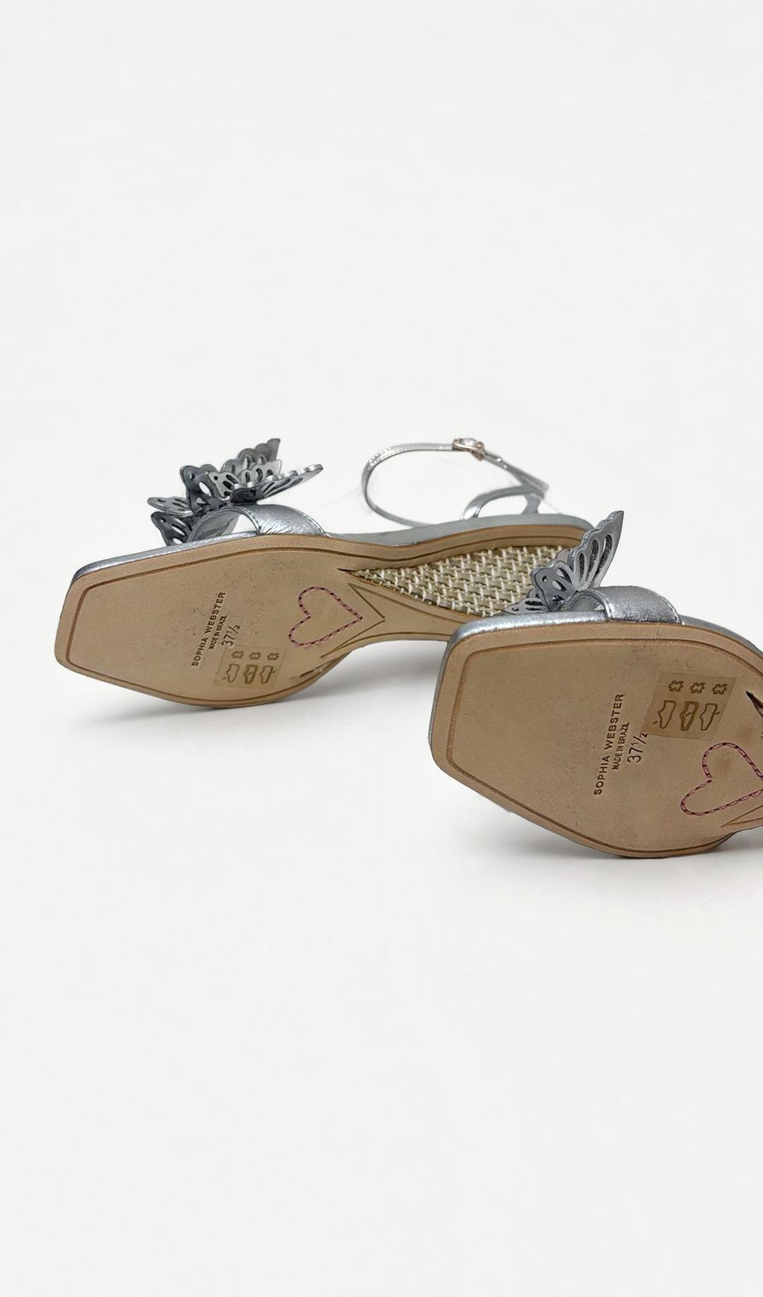 Sophia Webster Silver Butterfly Sandal 37.5 thumbnail 4