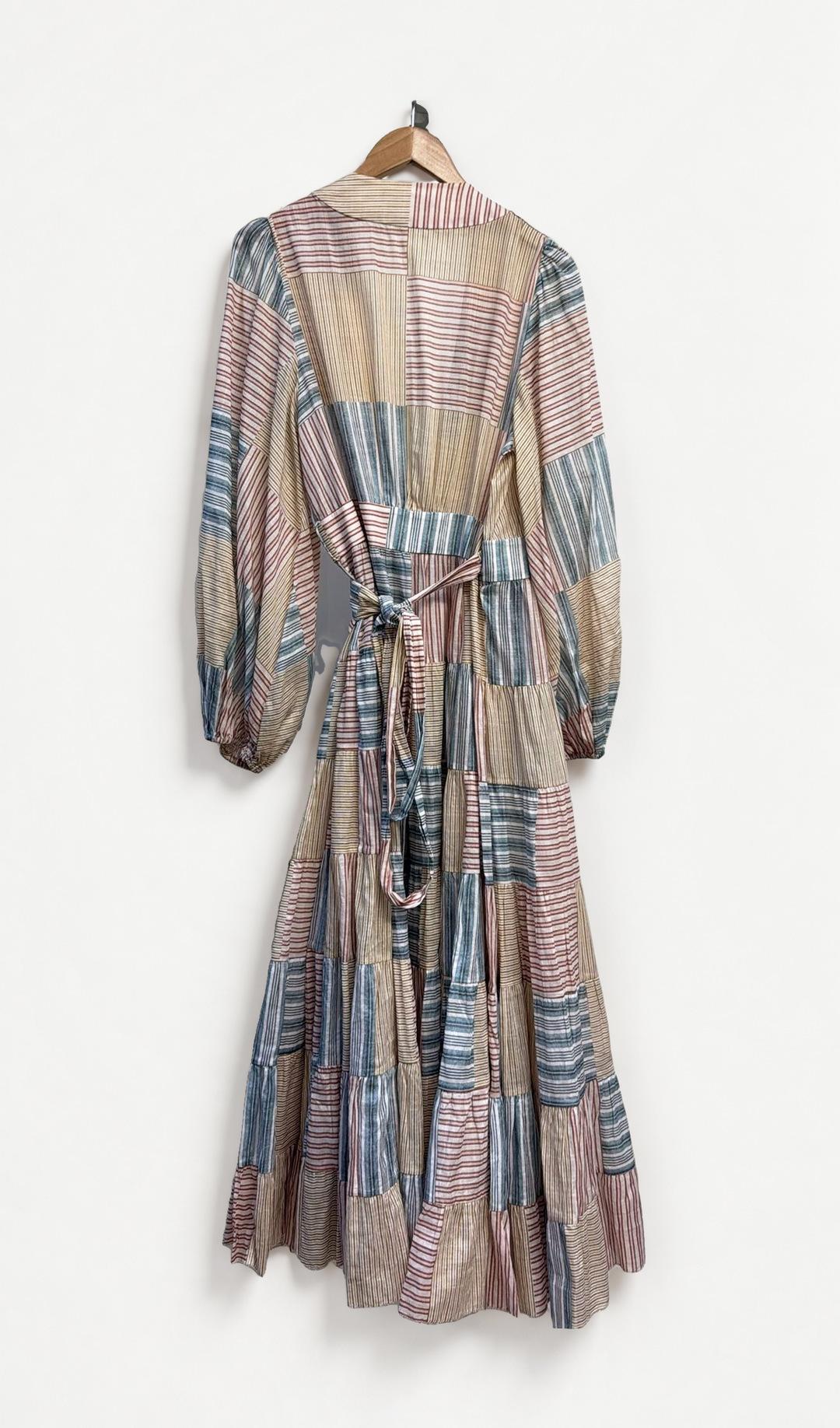 Zimmermann Multicolor Stripe Wrap Dress 3 thumbnail 4