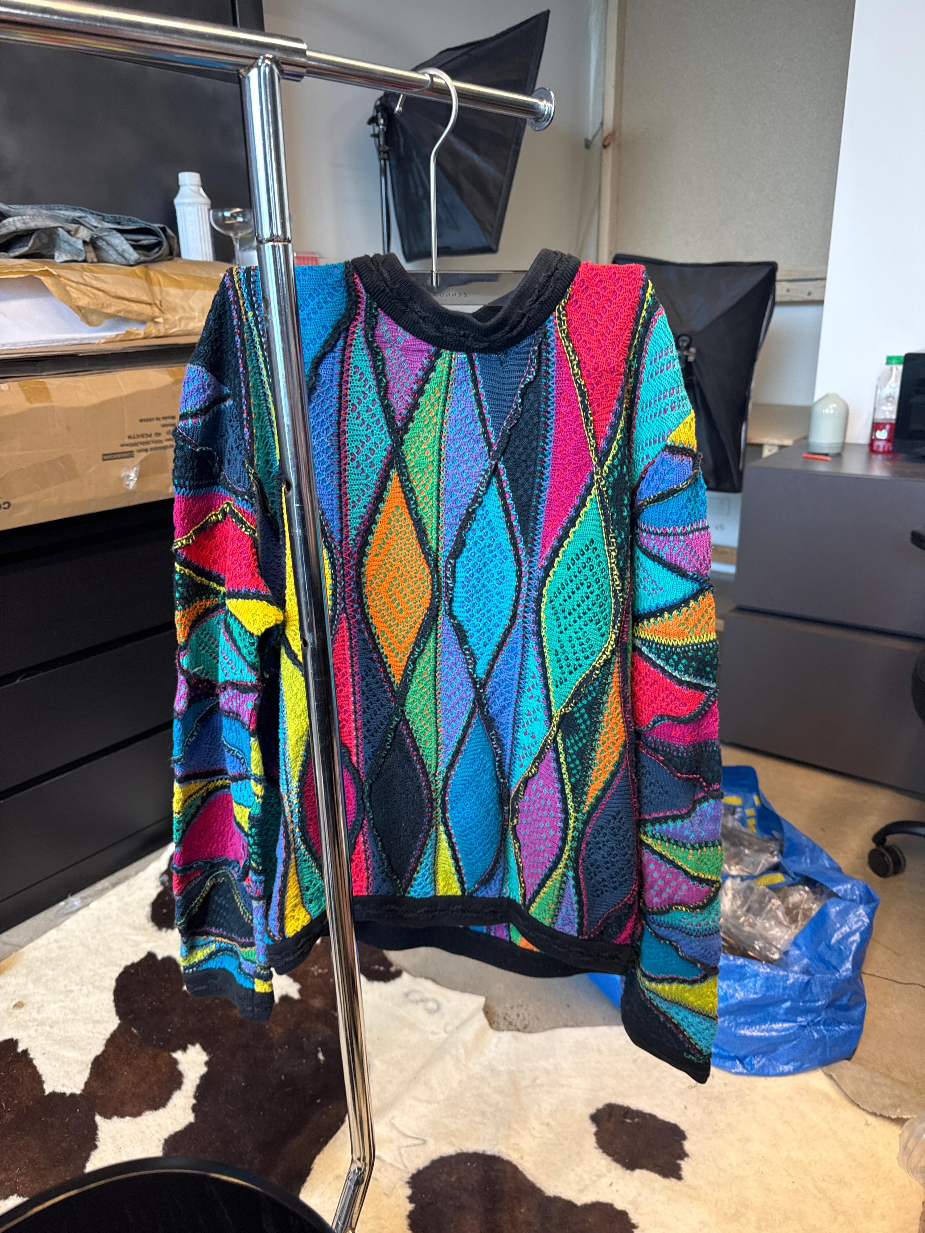 Coogi 90s Wool Knit Sweater Multicolour (Size S)