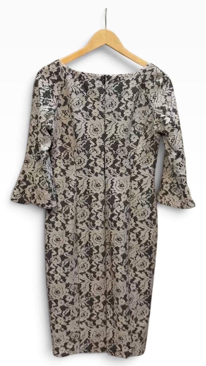Moss & Spy Beige Black Lace Dress 10 thumbnail 5