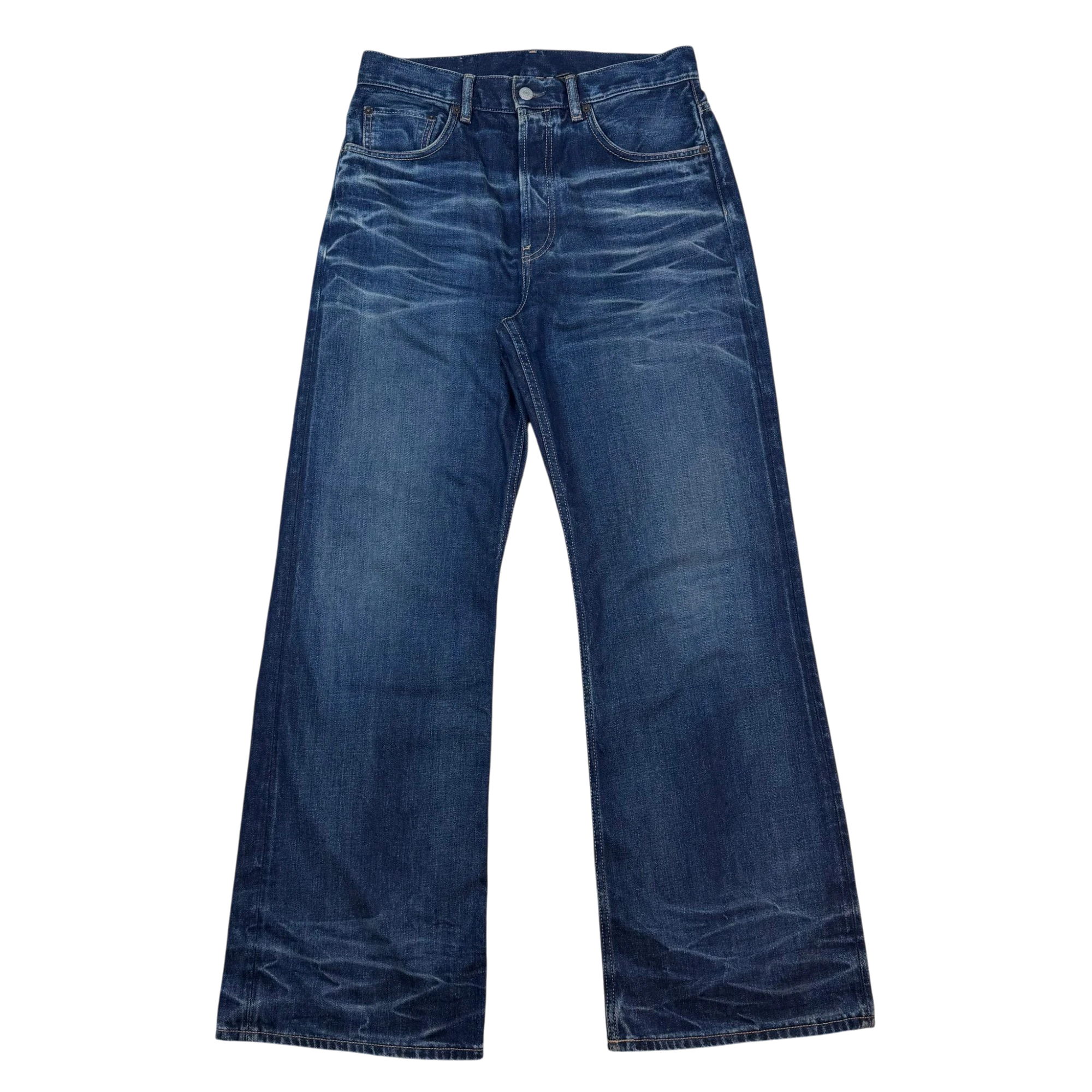 Acne Studios Whiskered Dark Wash Jeans Blue (Size 30)