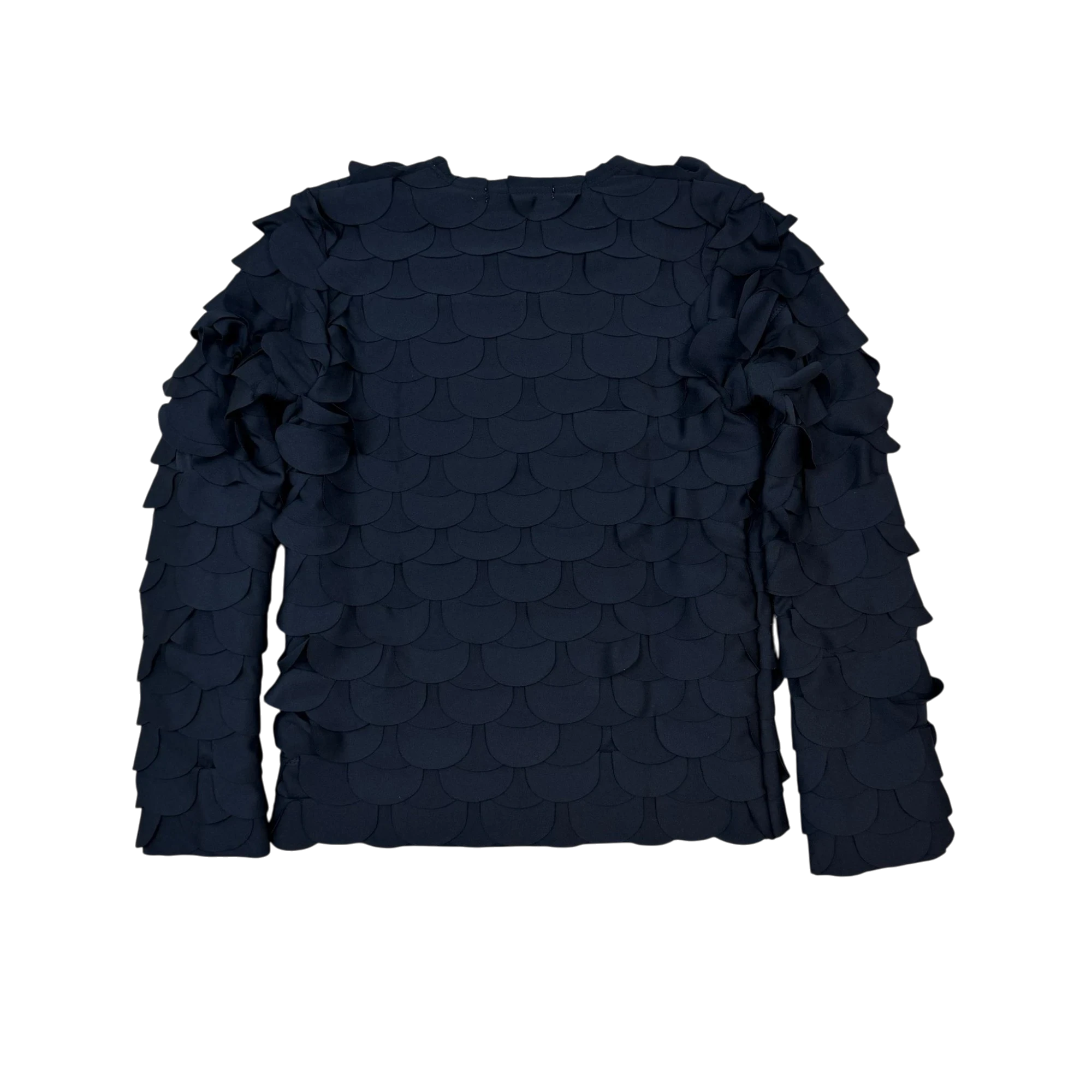 Comme des Garçons Scalloped Fish Scale Long Sleeve Black (Size XS) thumbnail 3