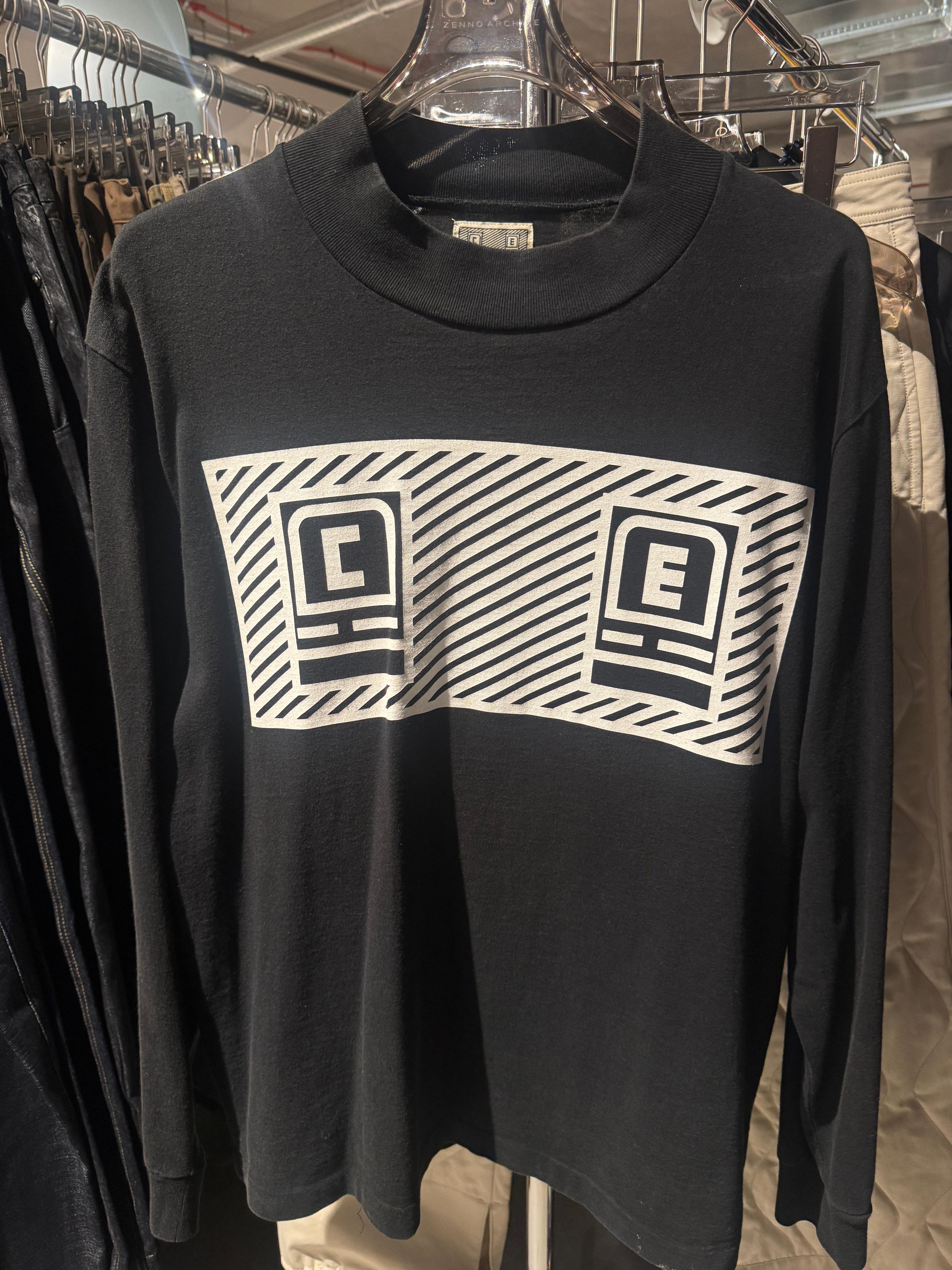 Cav Empt Logo Print Mock Neck T-Shirt Black (Size L)