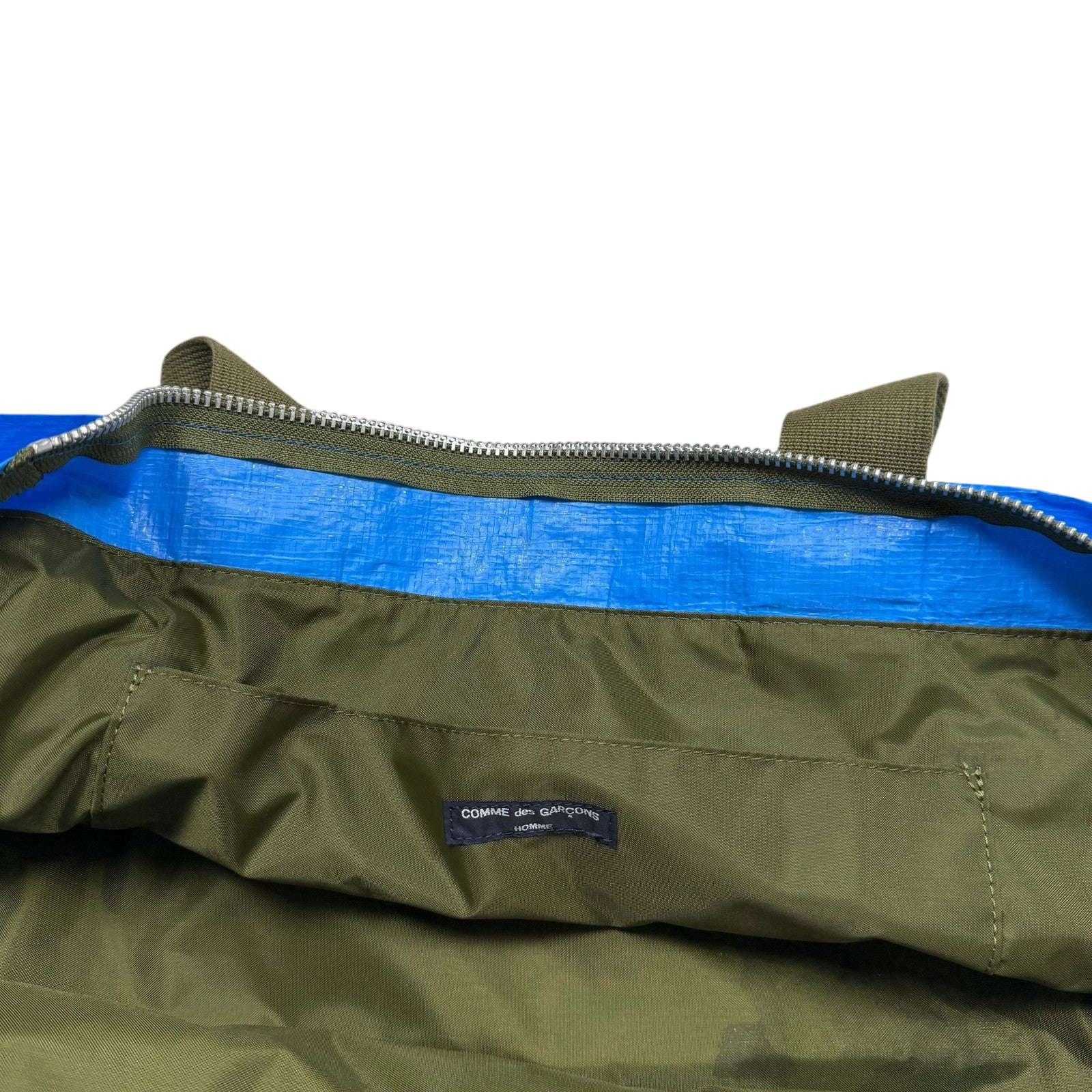 Comme des Garçons Homme Oversized Logo Tote Bag Blue thumbnail 3