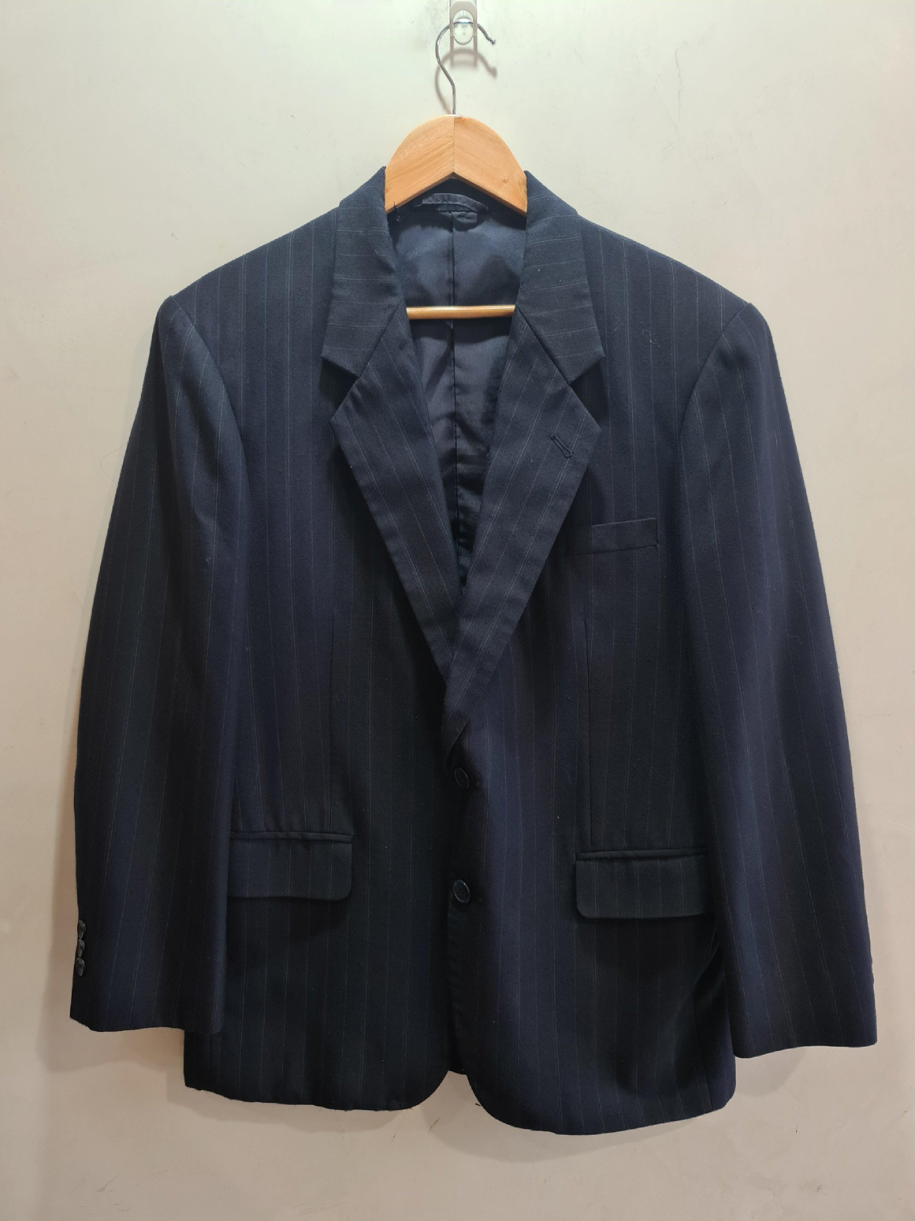 Vintage Murkh Navy Striped Blazer - Size L