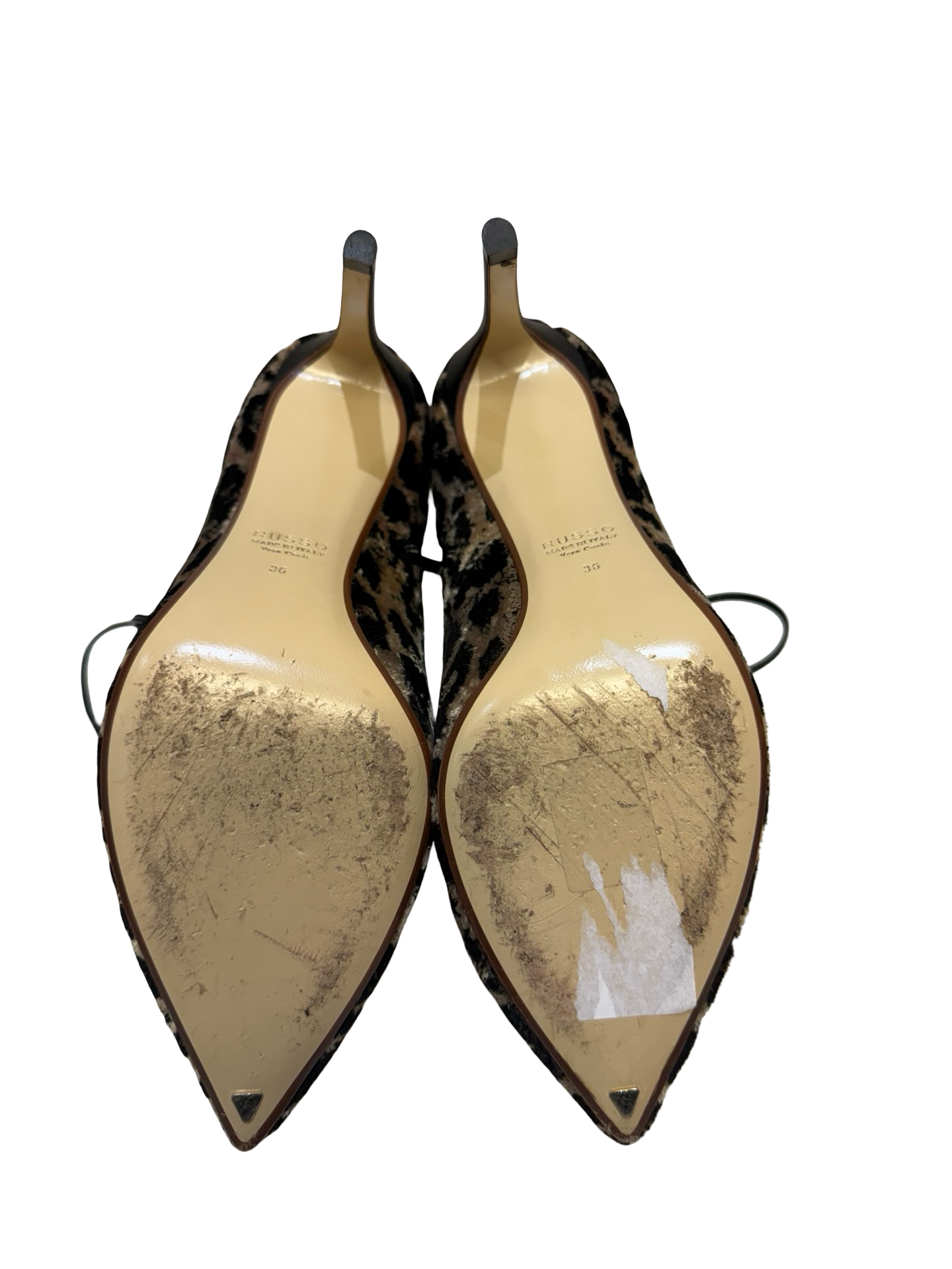Francesco Russo Leopard Velvet Boots 36 WB thumbnail 5