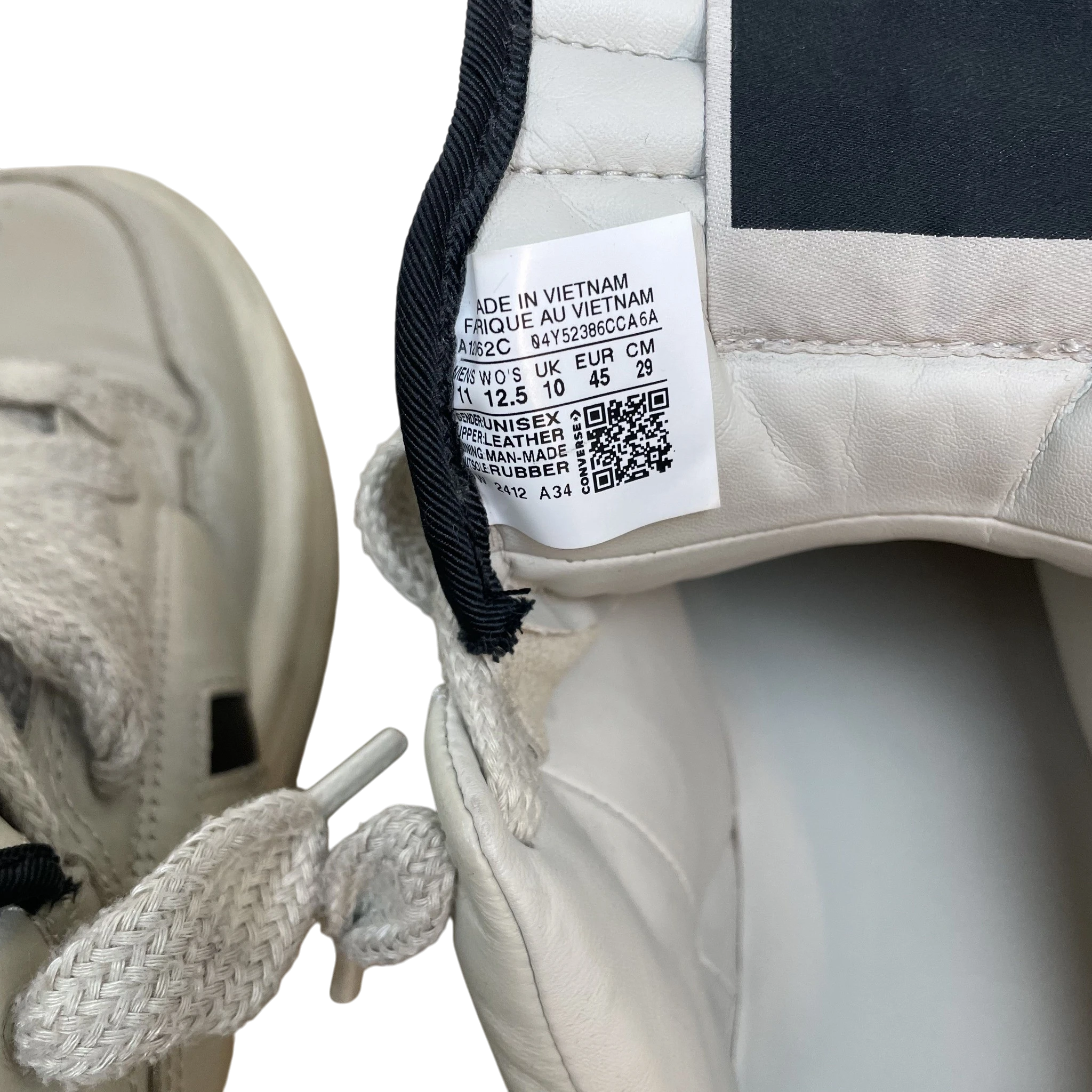 Rick Owens DRKSHDW x Converse TURBOWPN Sneakers Cream (Size US11/EU45) thumbnail 7