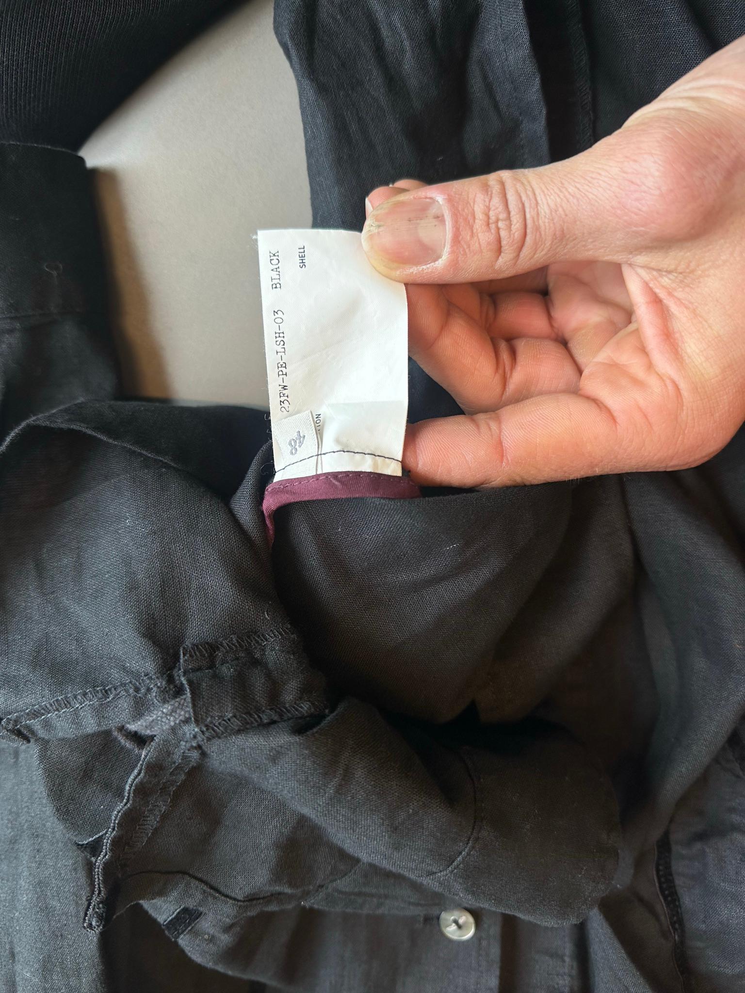 Professor E FW23 Piping Shirt Black (Size 48/M) thumbnail 3