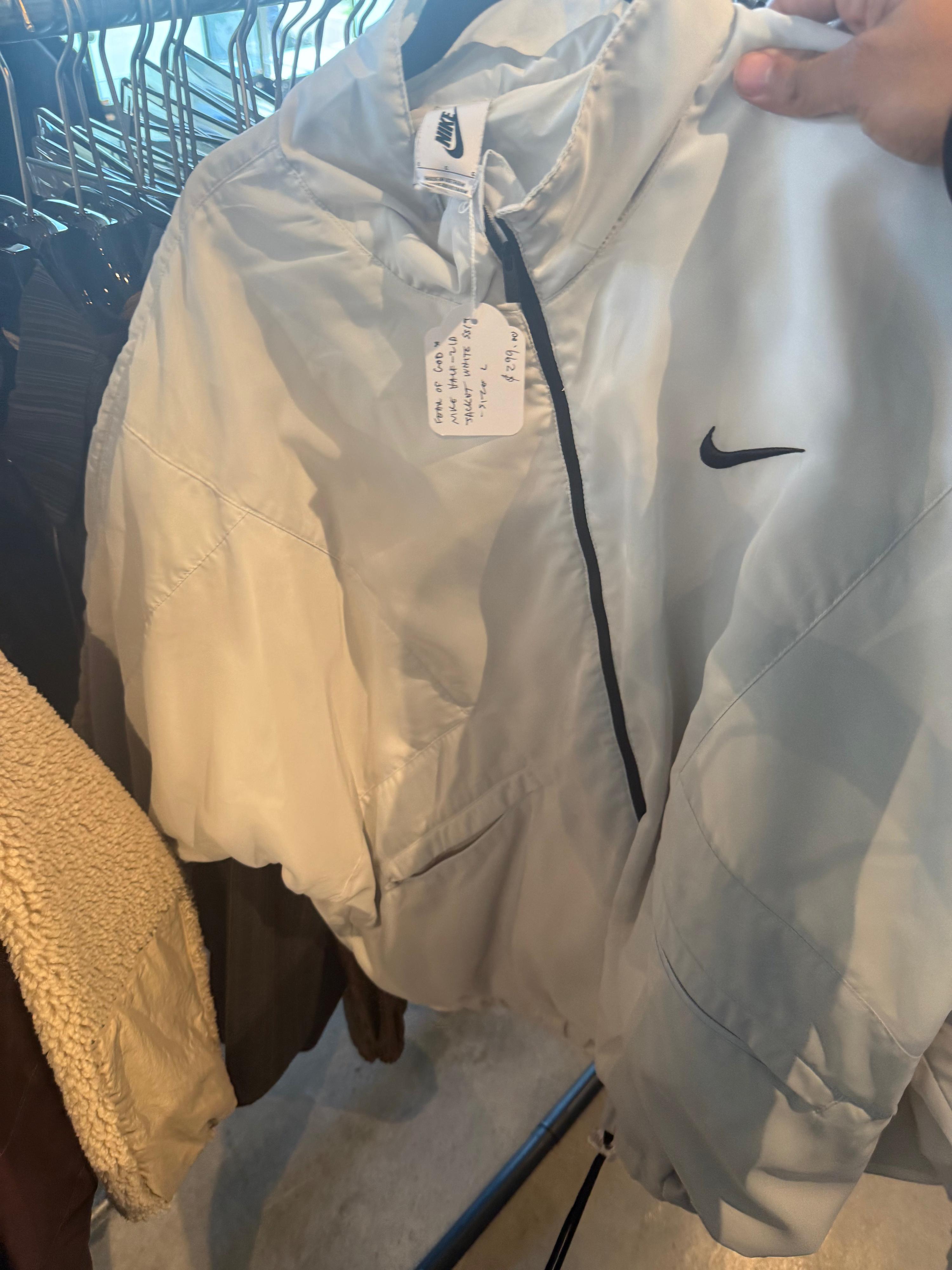 Fear Of God x Nike Half-Zip Jacket White SS19 (Size L)