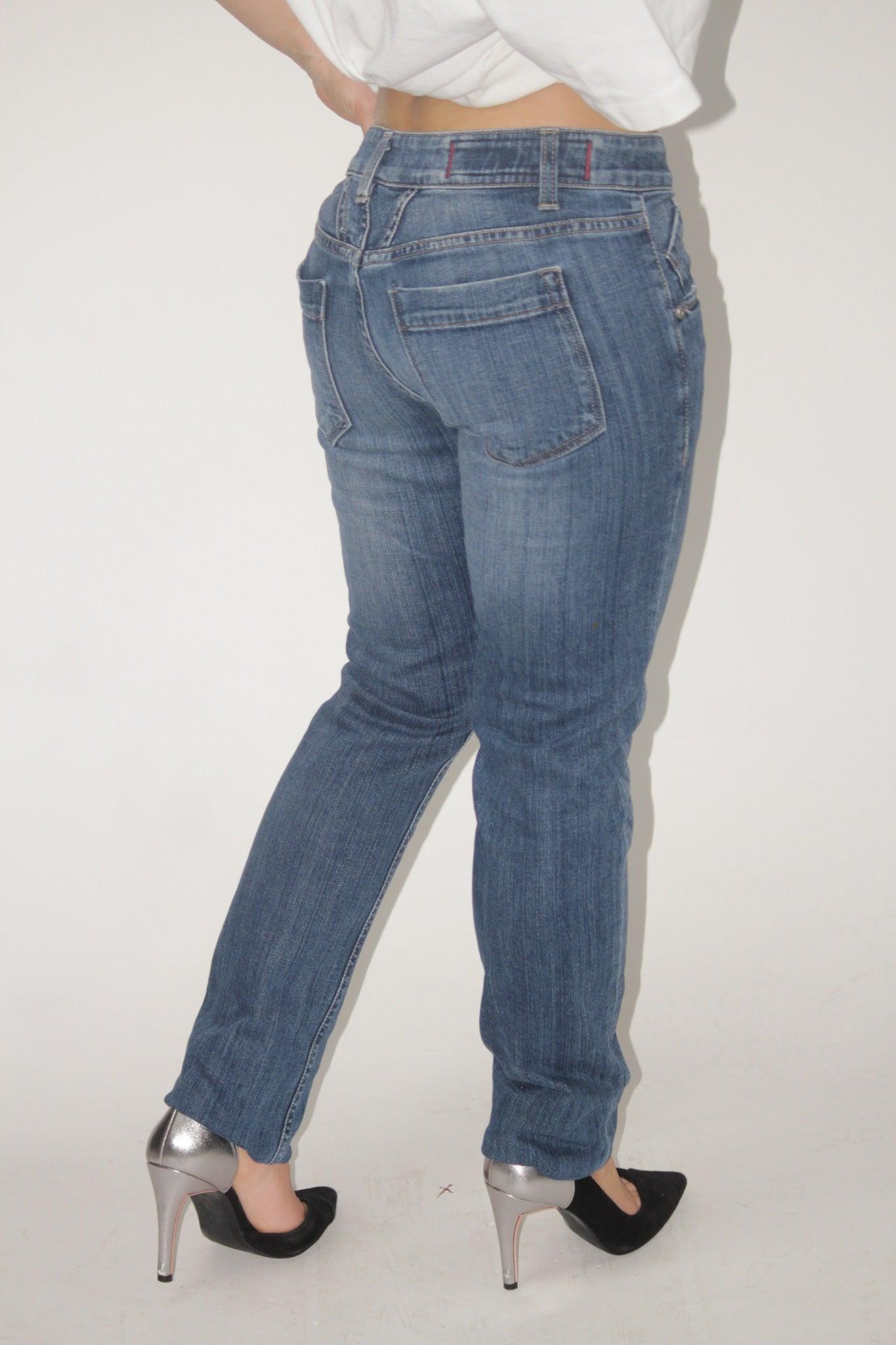 Le Jefin Mid-Wash Straight Jeans thumbnail 2