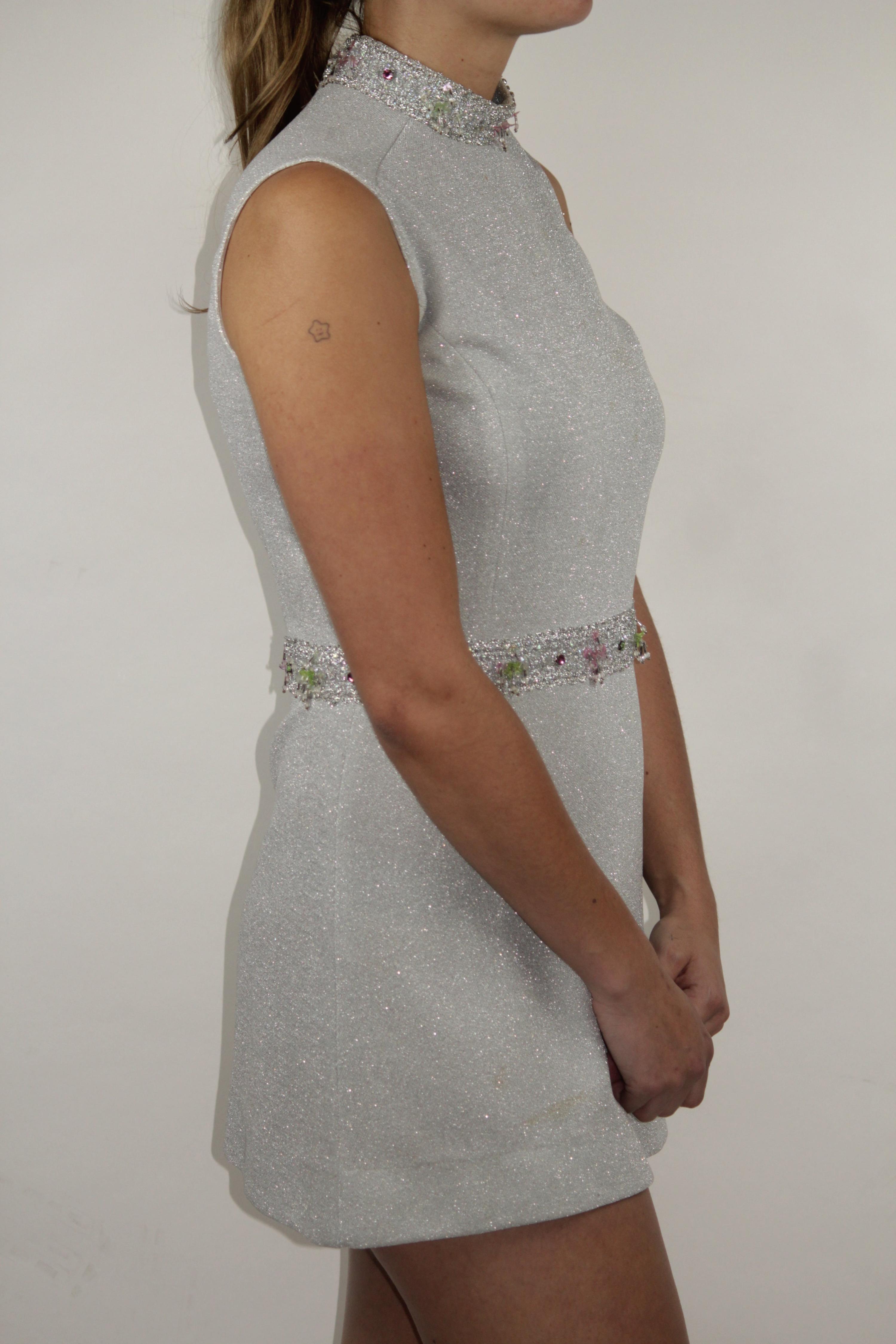 60s Beaded Mini Dress thumbnail 2
