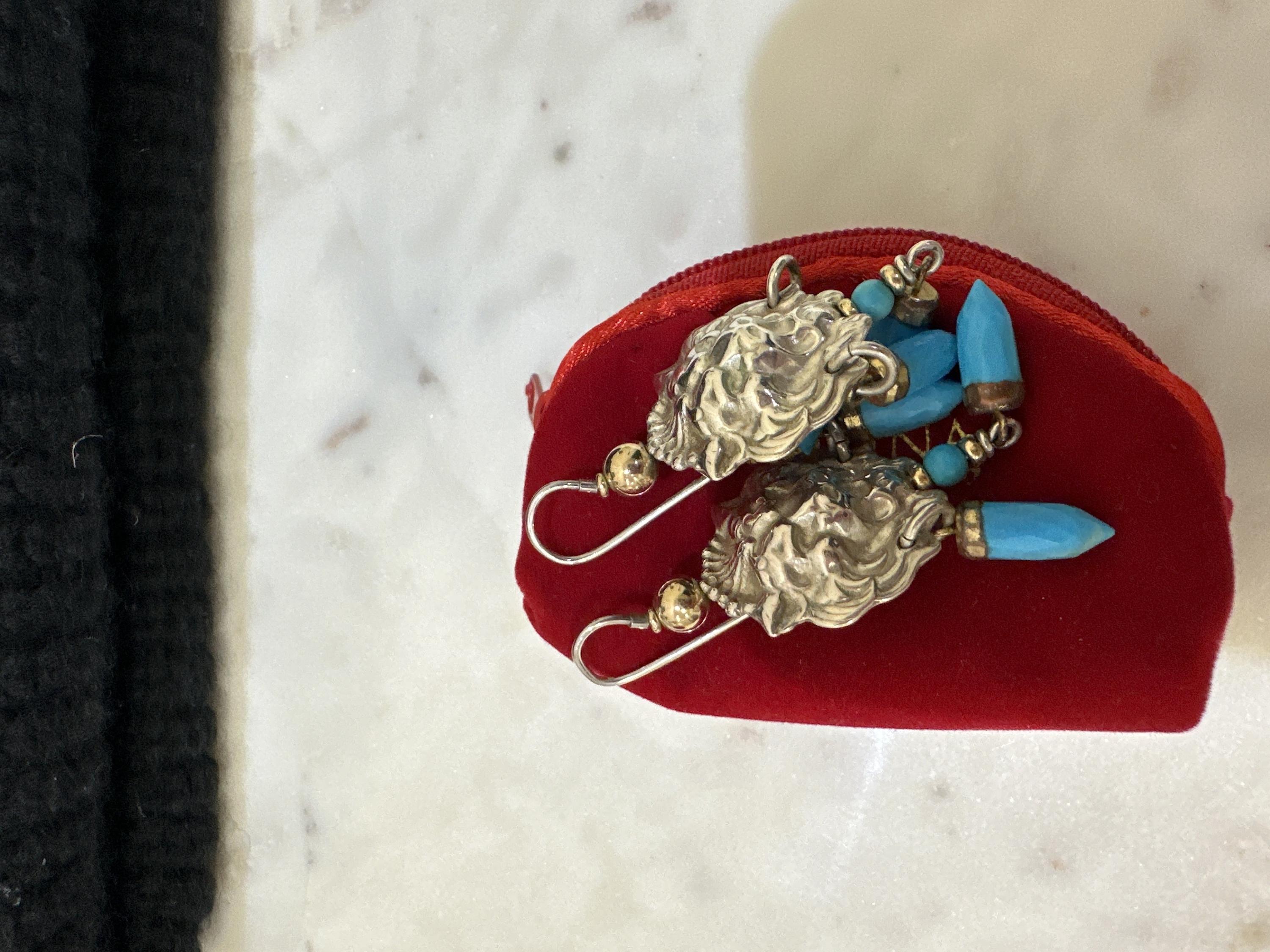 Fiorina Siver / Turquoise Leonie Earrings WDB