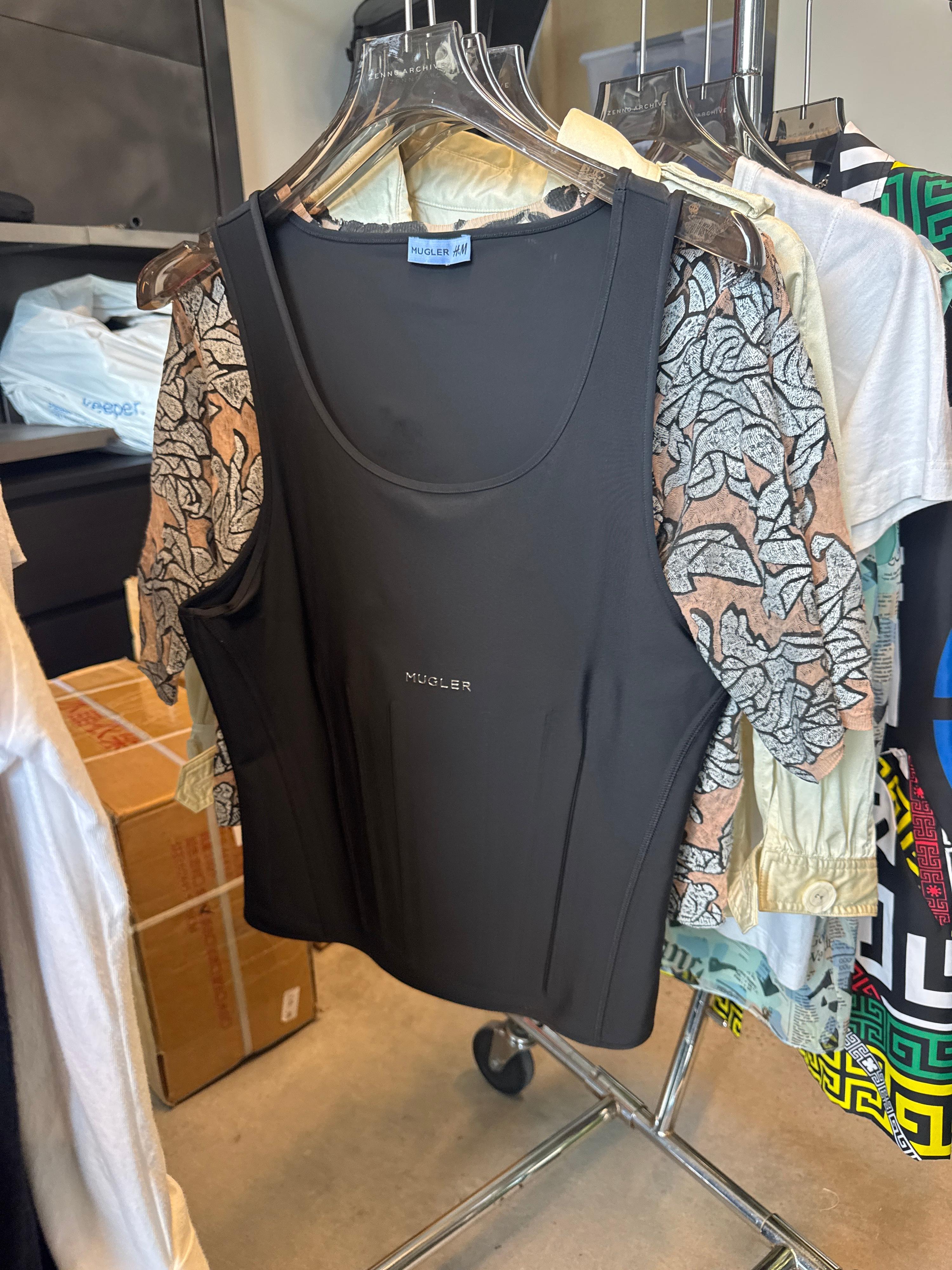 Mugler X H&M Corset Tank Top Black (Size L)