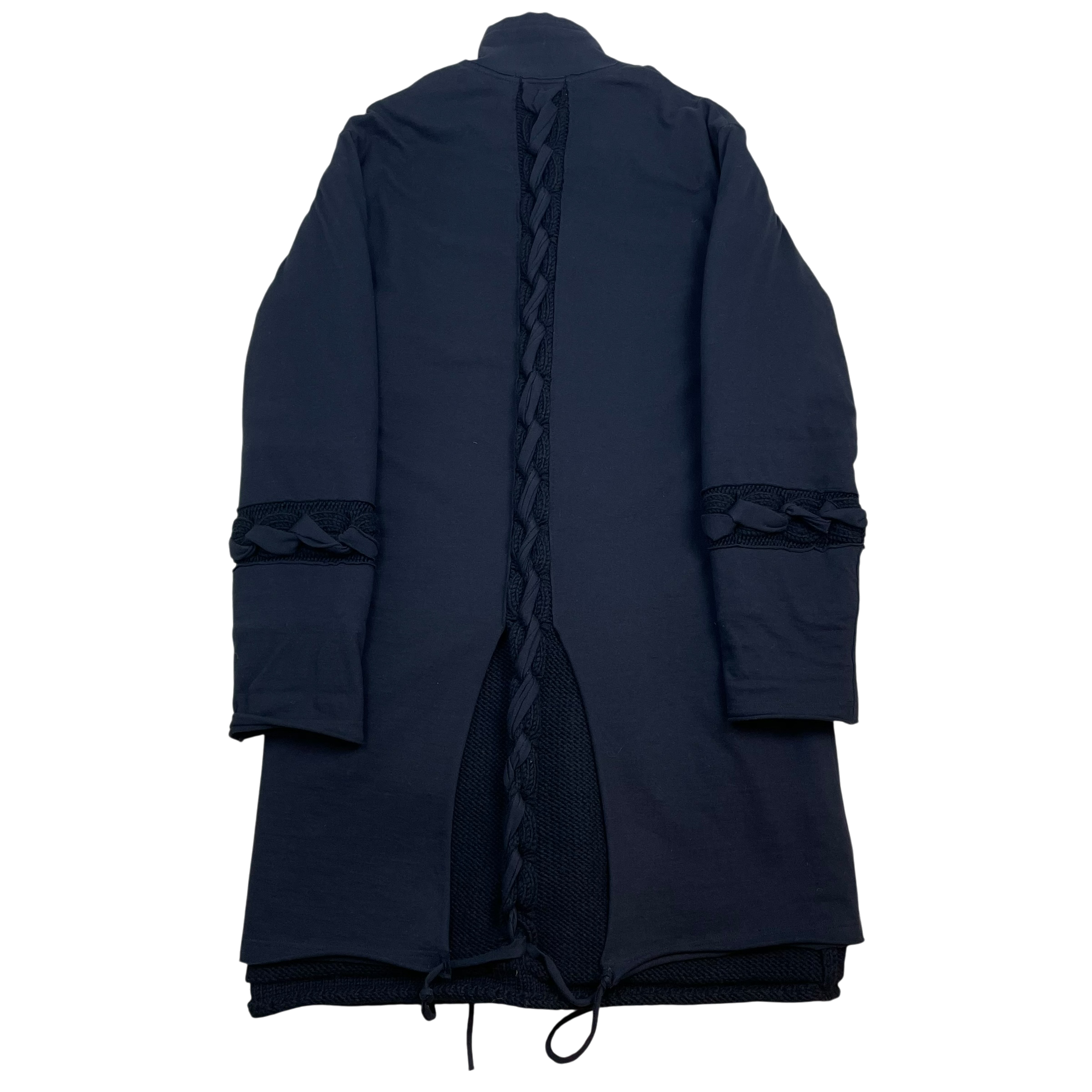 Yohji Yamamoto Pour Homme FW16 Braided Wool Coat Black (Size 3/L) thumbnail 3
