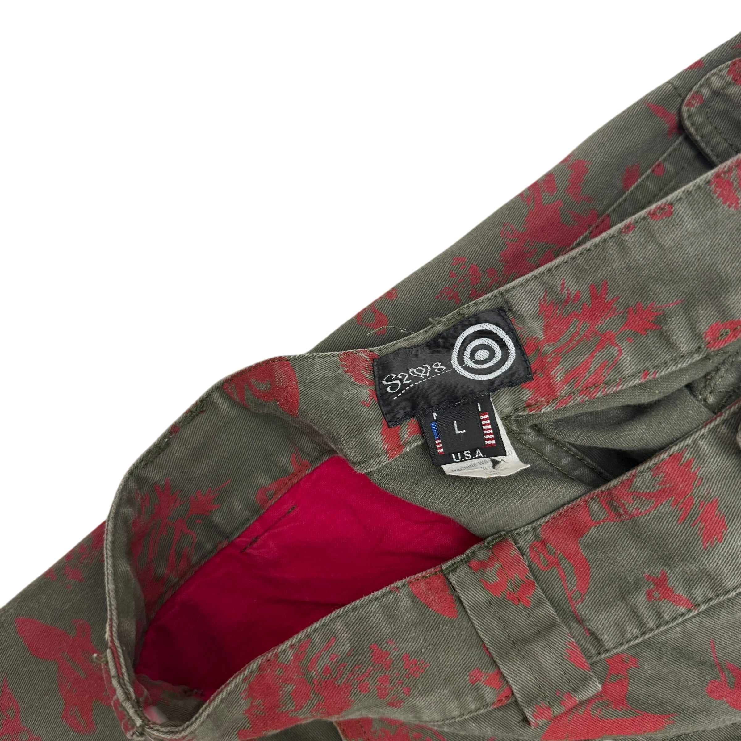 South2 West8 Fatigue Pants Green / Red (Size L) thumbnail 6