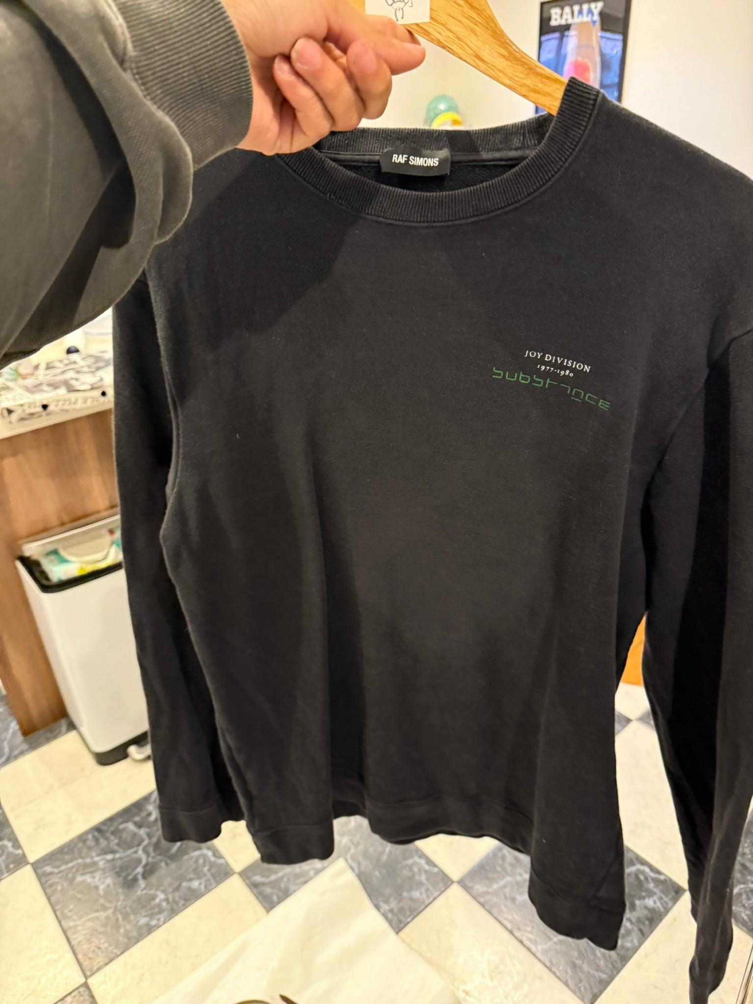 Raf Simons SS18 Joy Division ‘Substance’ Sweatshirt Black (Size M)
